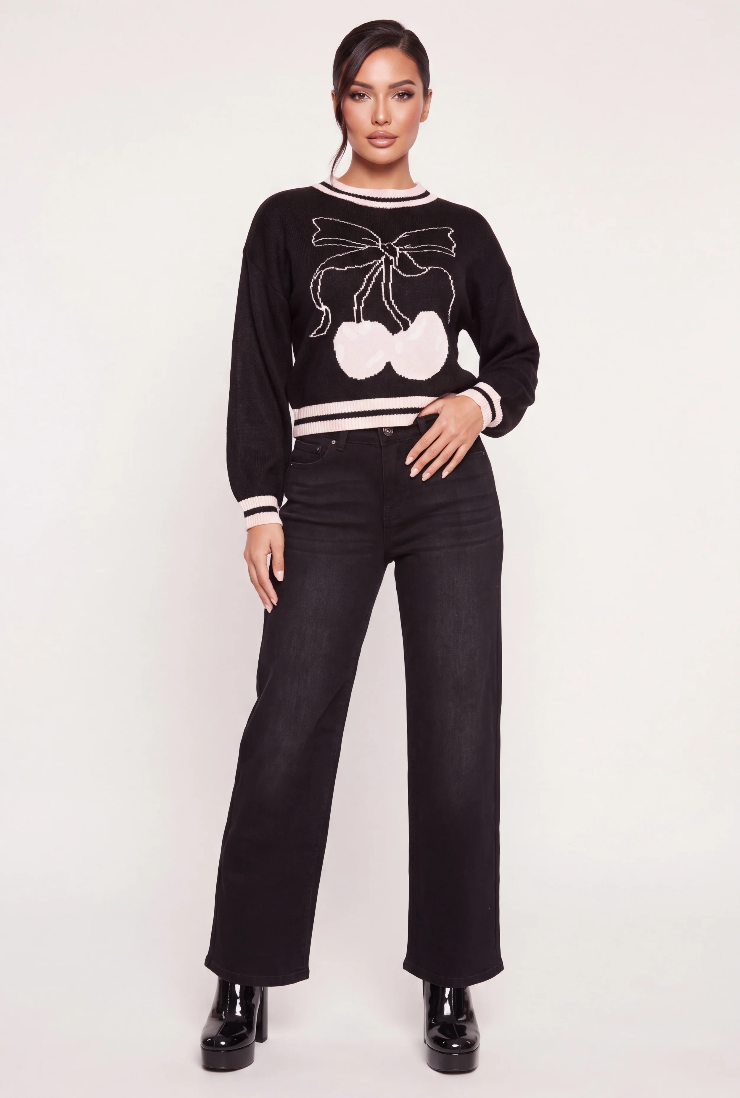 WAX Loose Fit Straight Leg Jeans