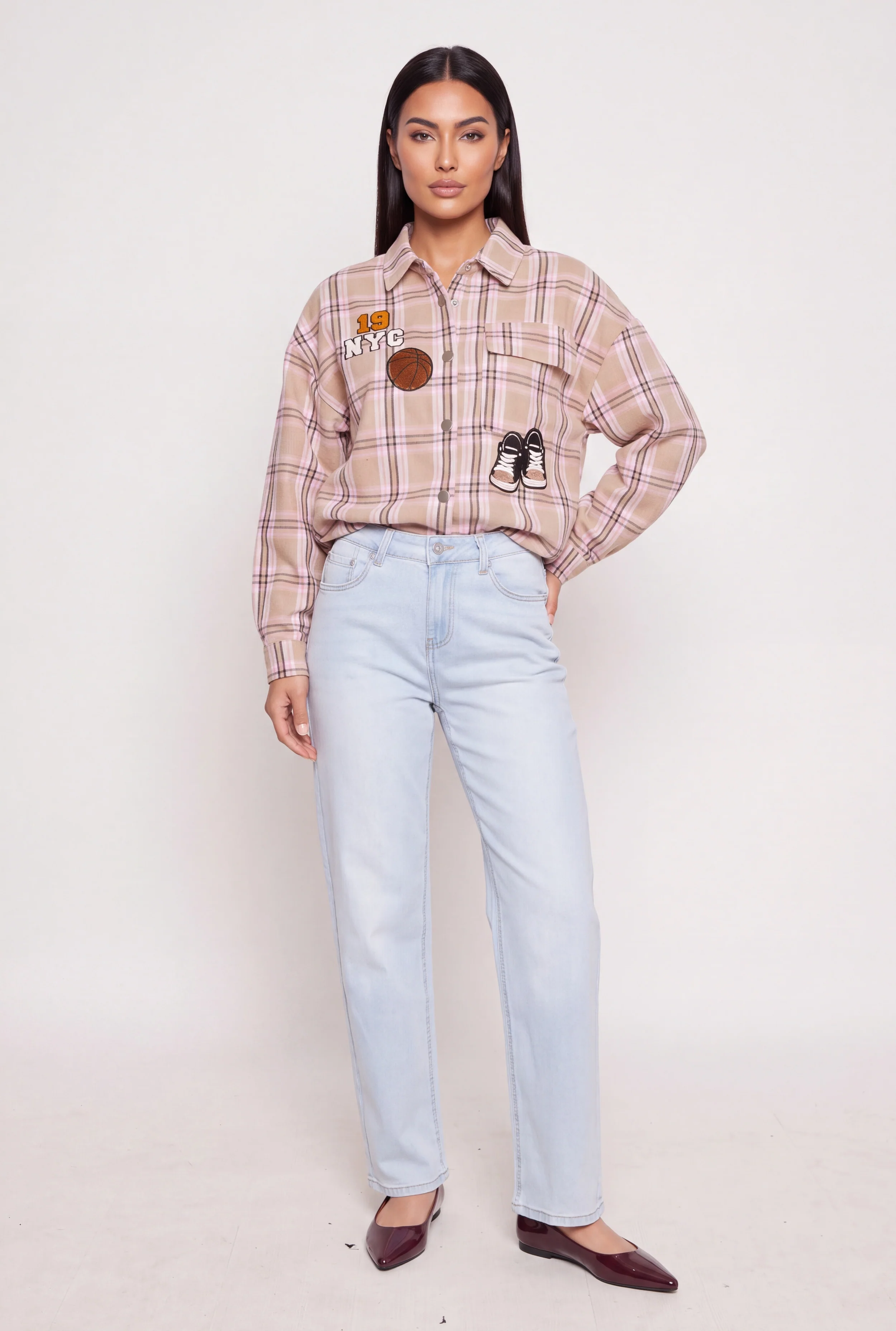 WAX Loose Fit Straight Leg Jeans