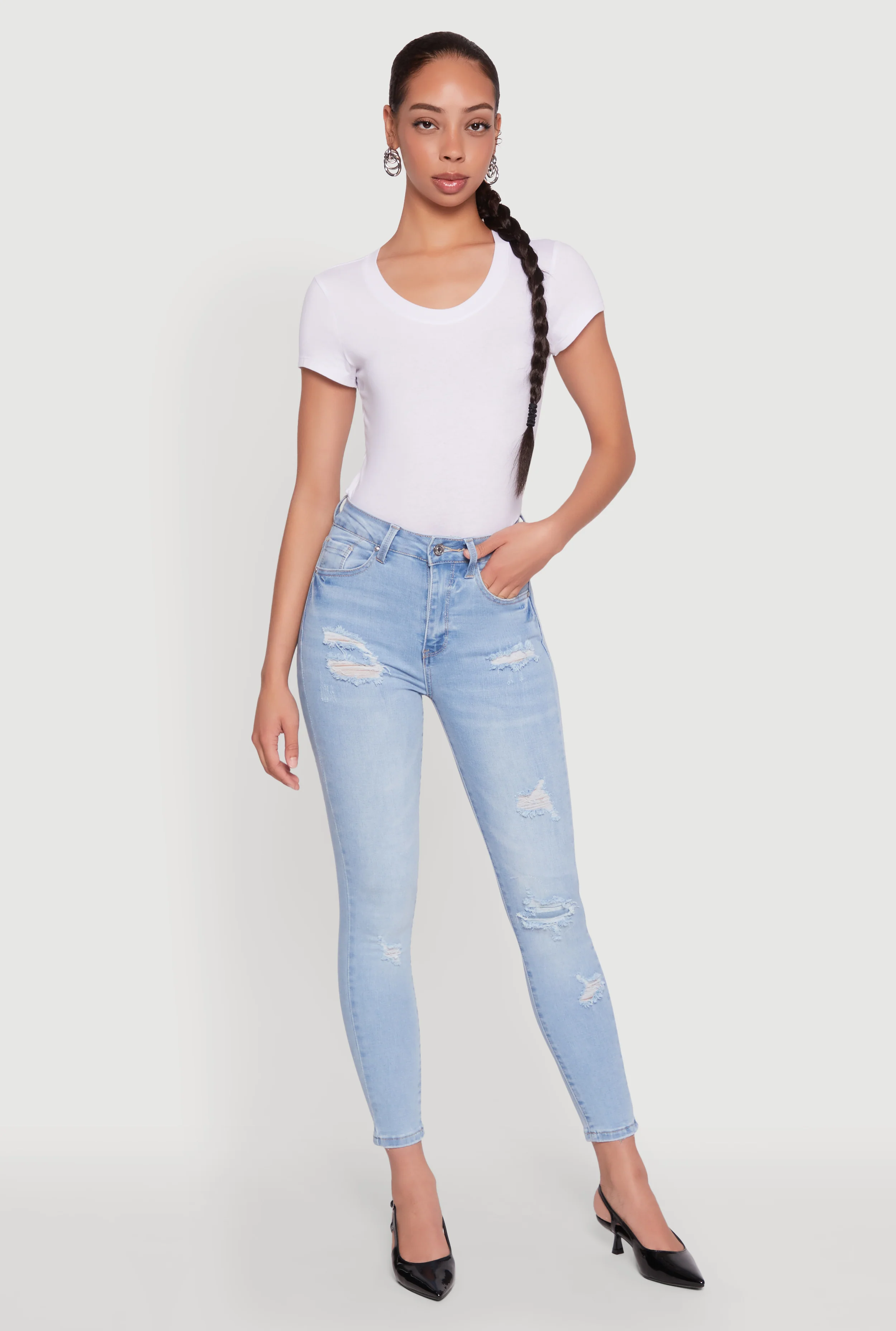 WAX Whiskered Distressed Jeans