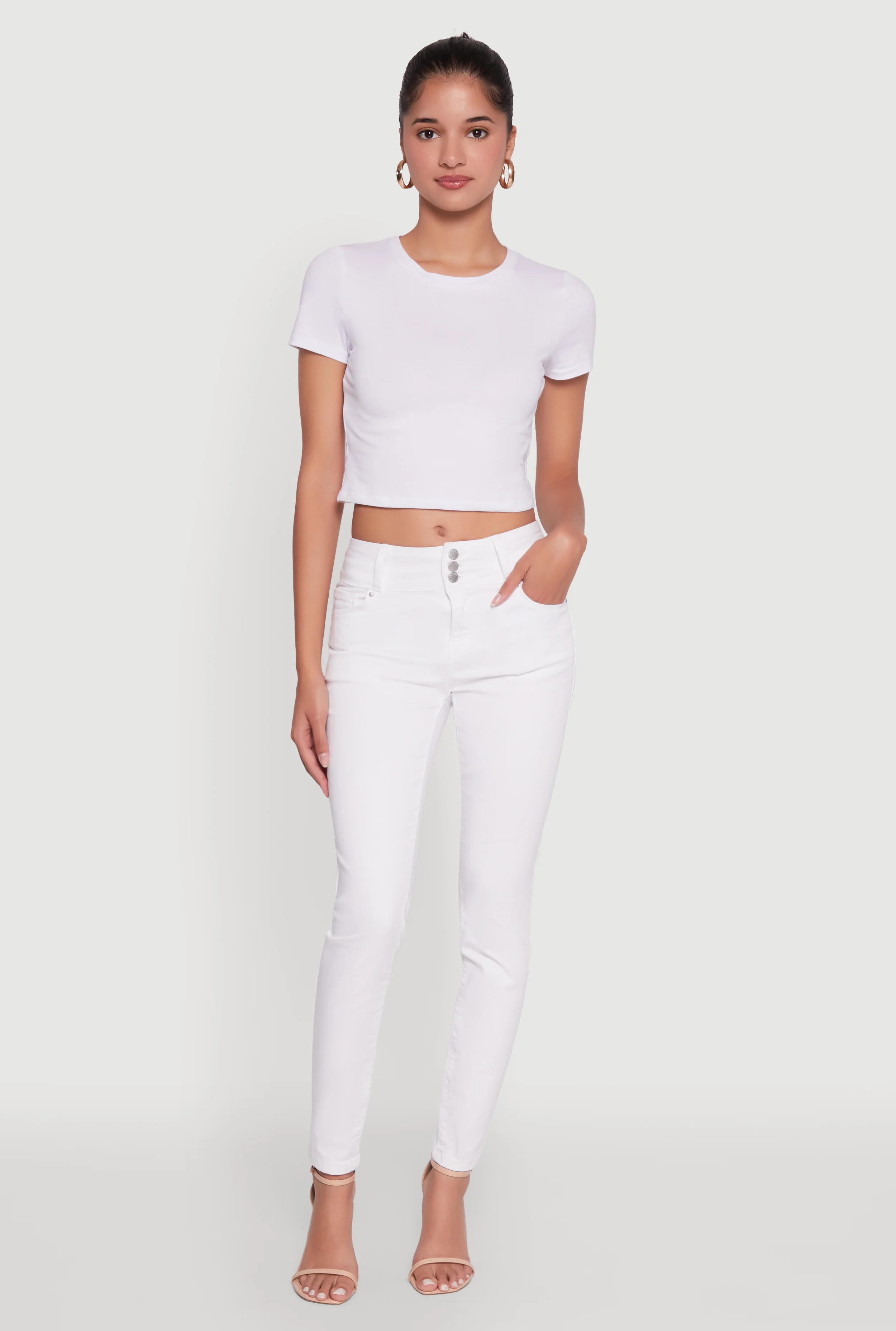 WAX High Waisted Push Up Skinny Jeans