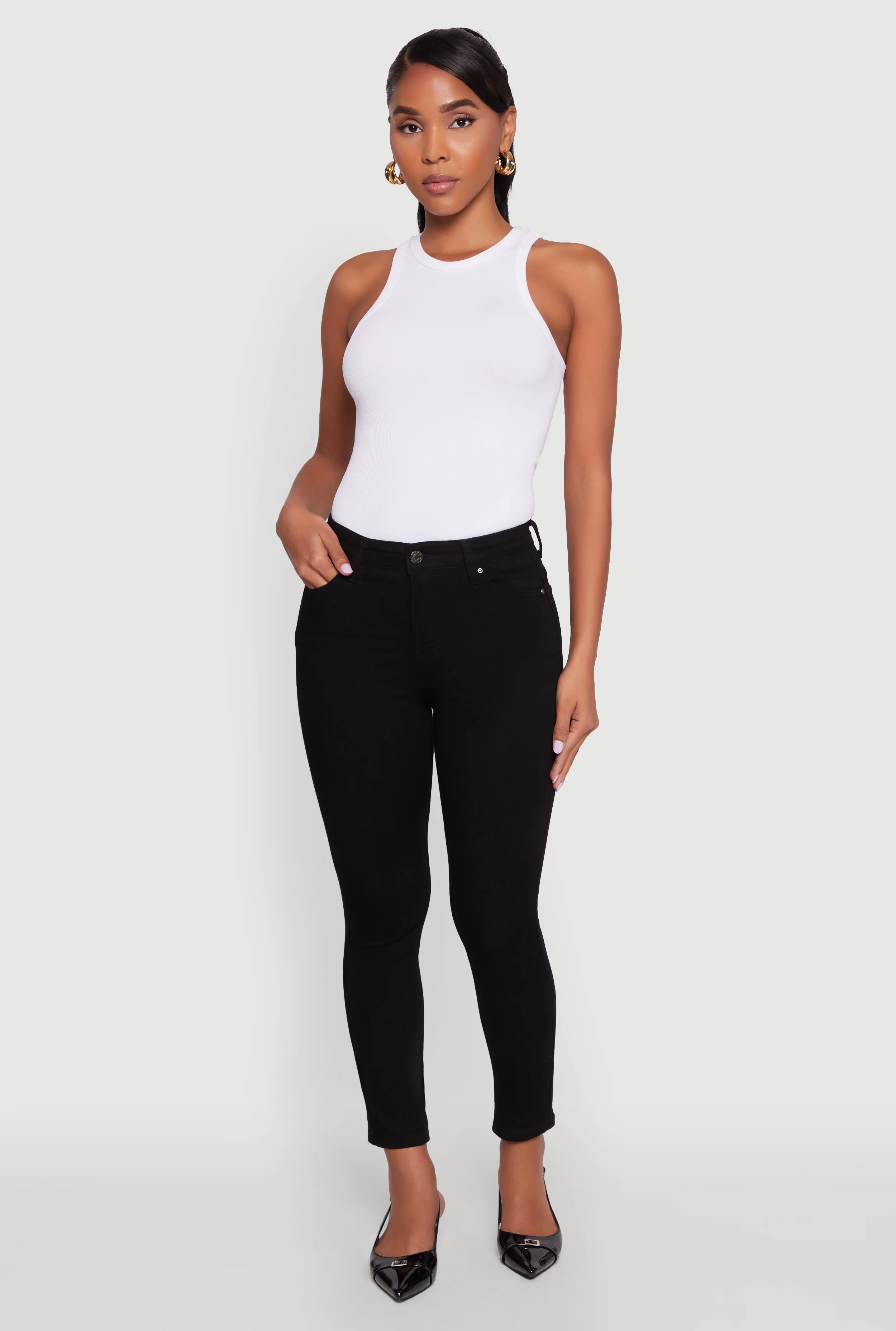 WAX Cropped Skinny Jeans