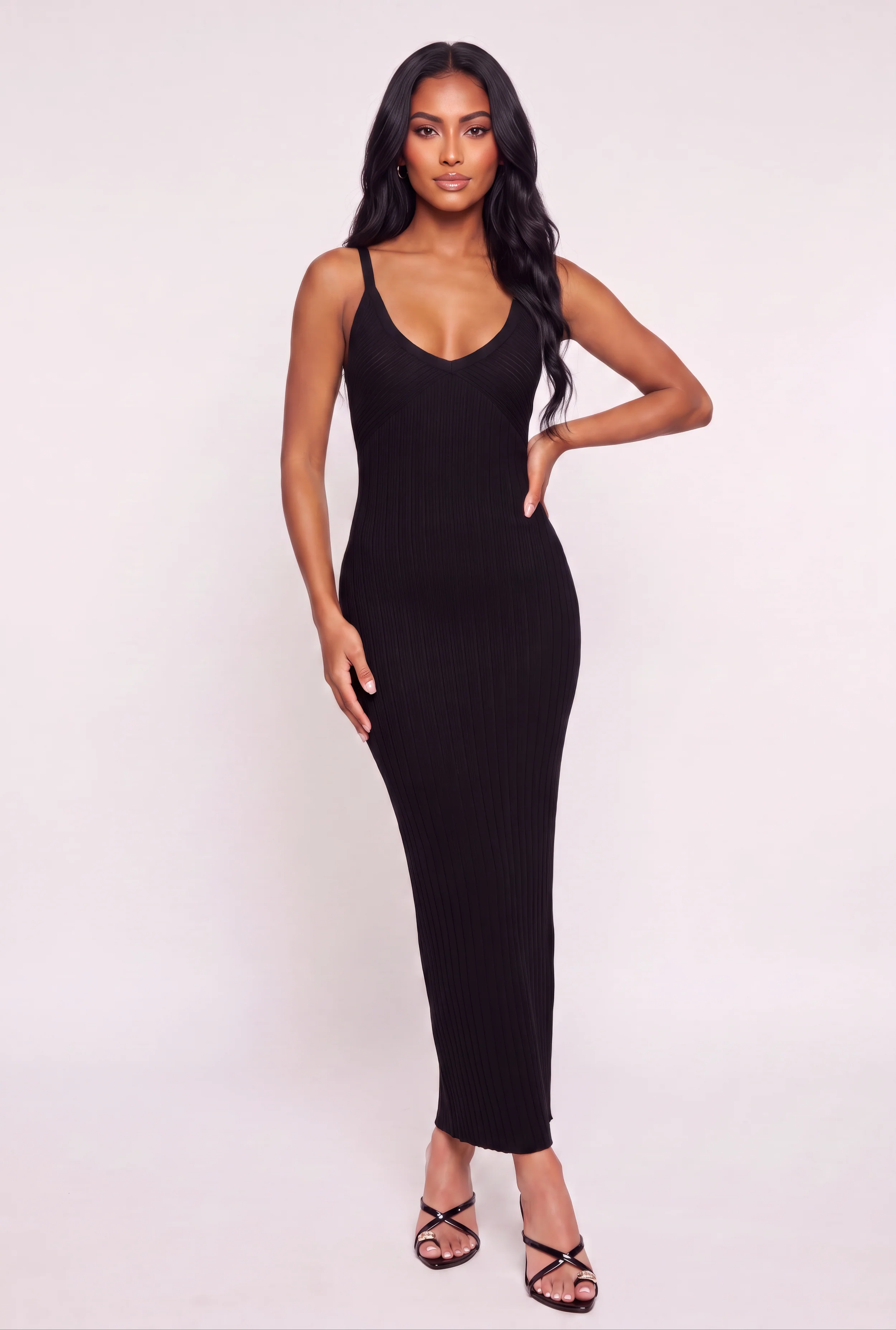 Keyhole Back Sleeveless Maxi Dress