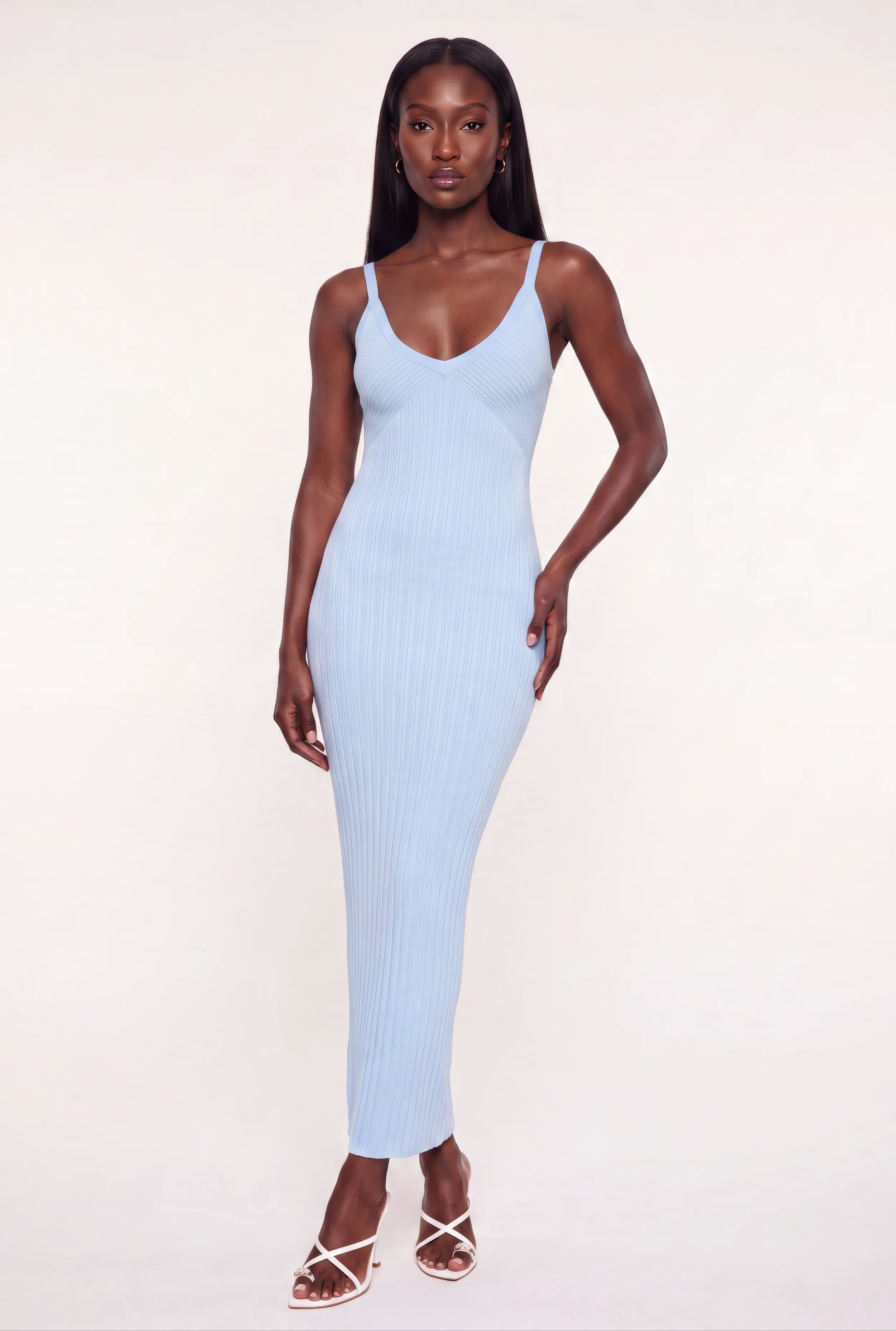 Keyhole Back Sleeveless Maxi Dress