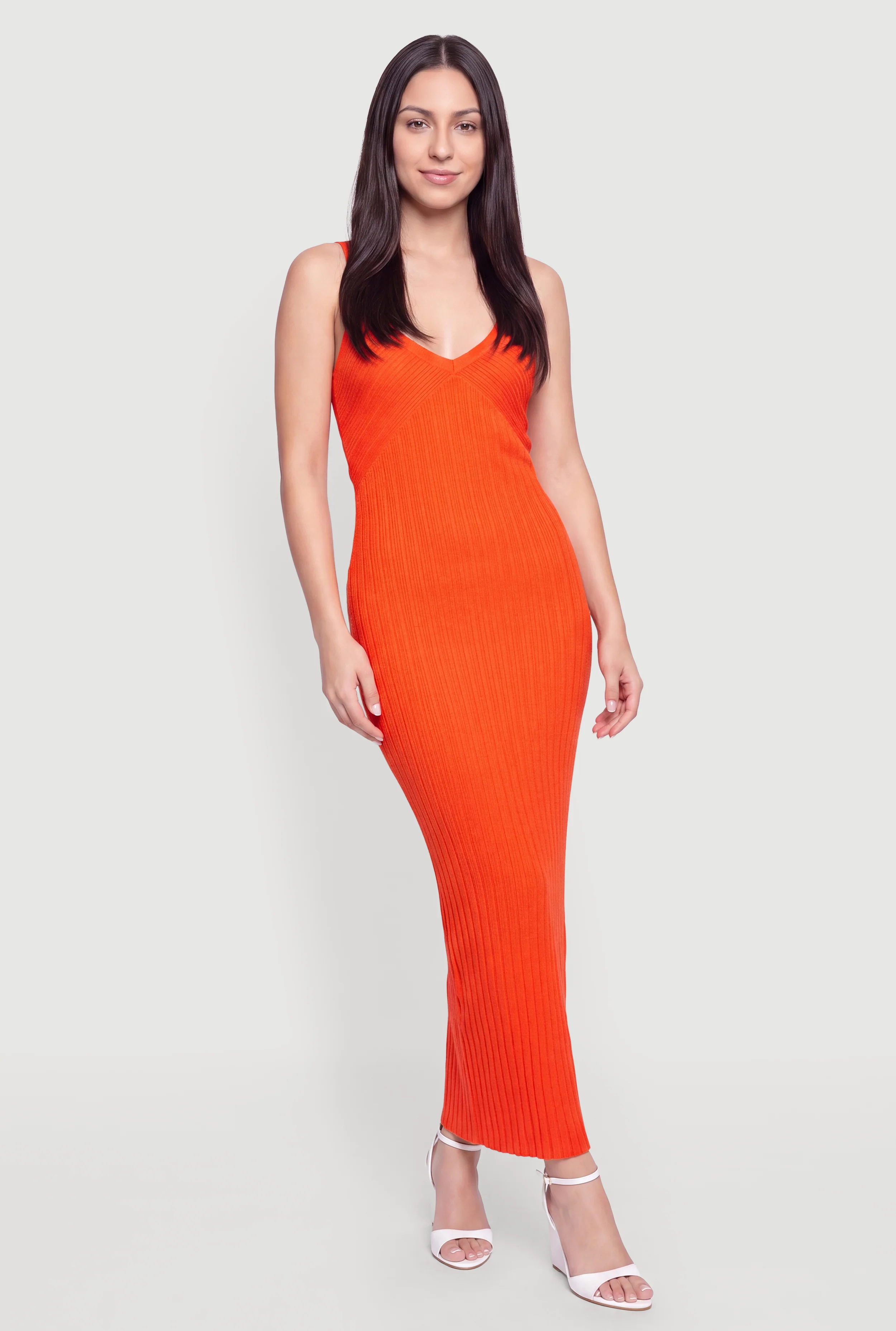 Keyhole Back Sleeveless Maxi Dress