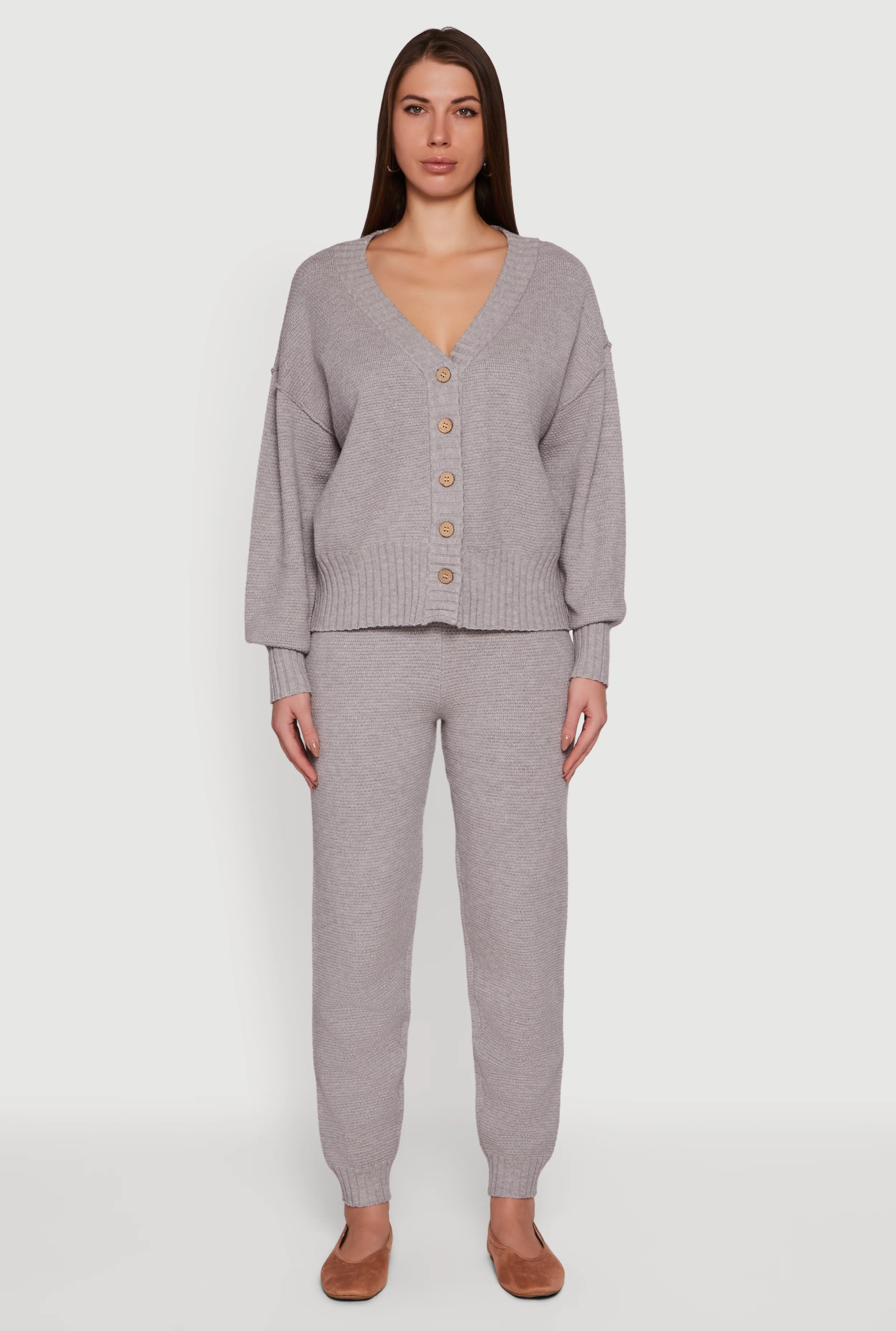 High Waisted Knit Joggers