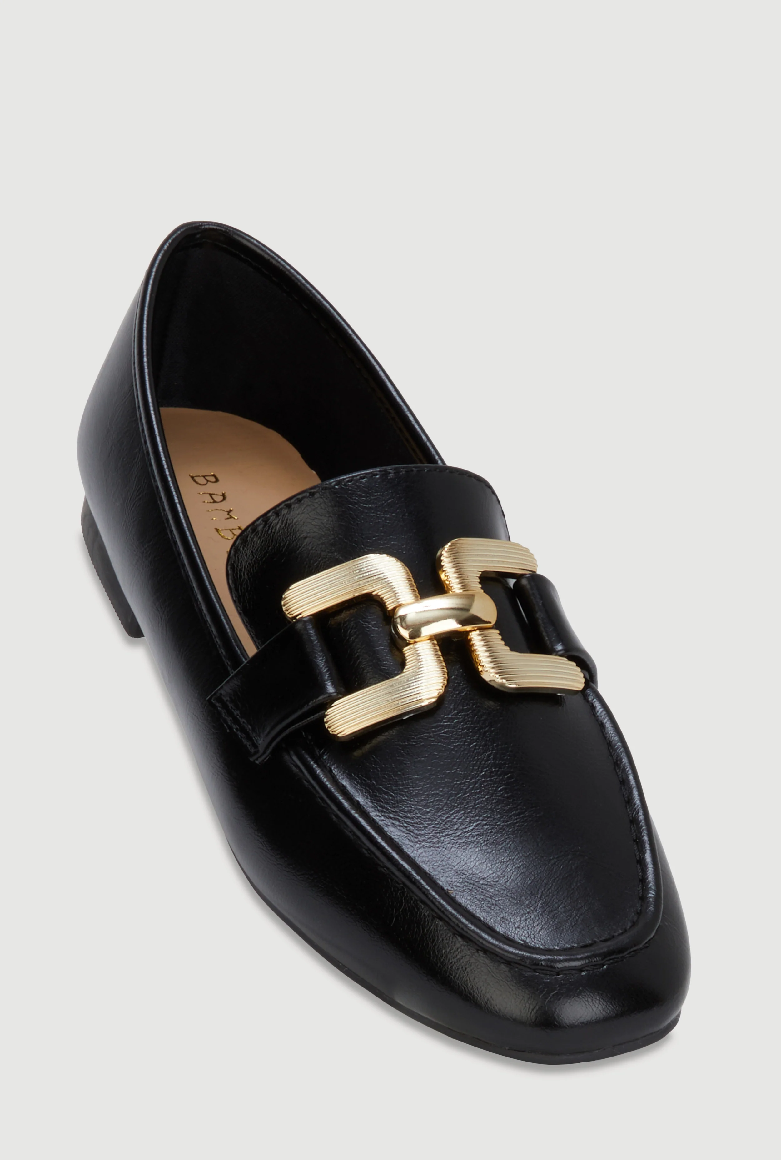 Metallic Pendant Loafers