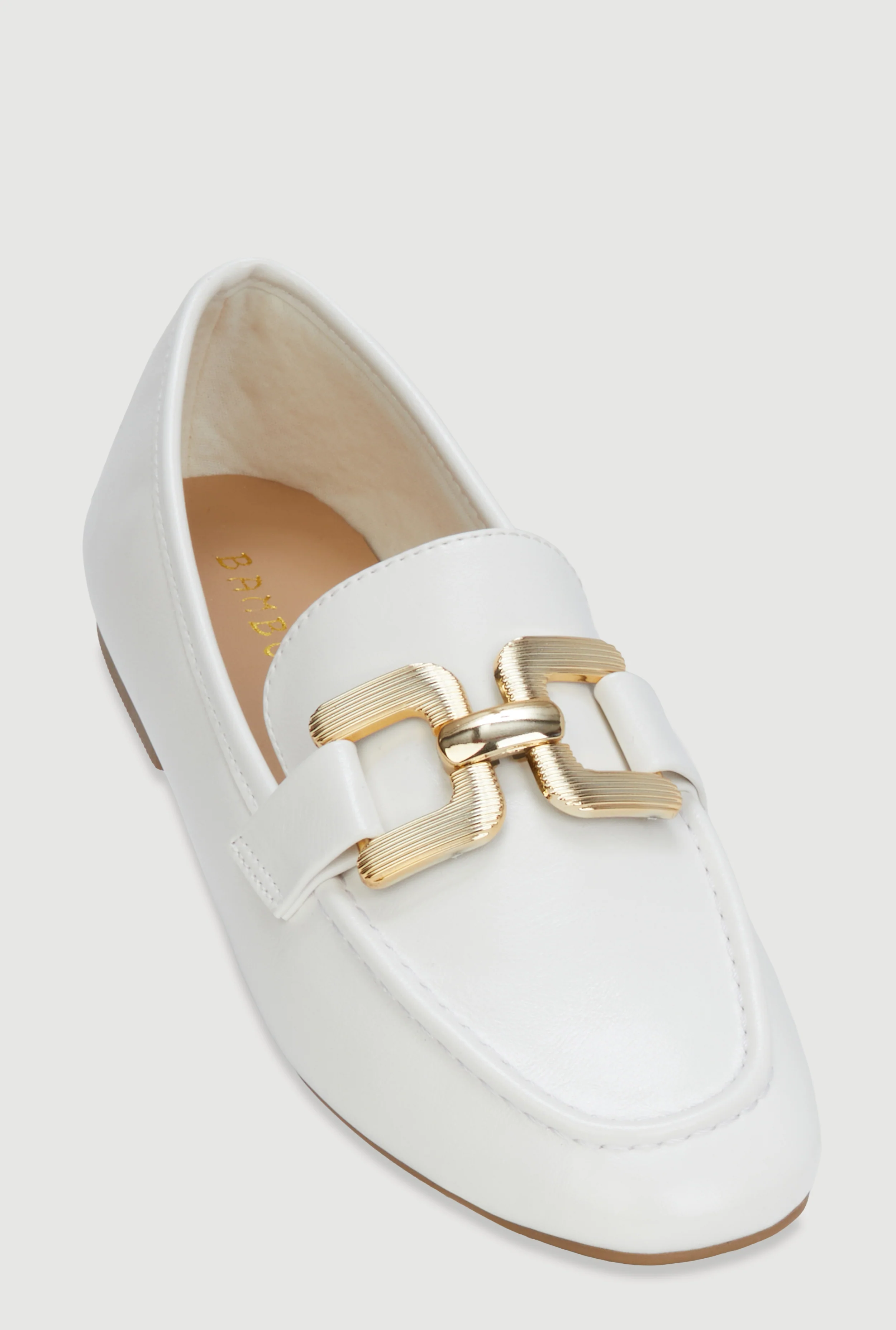 Metallic Pendant Loafers