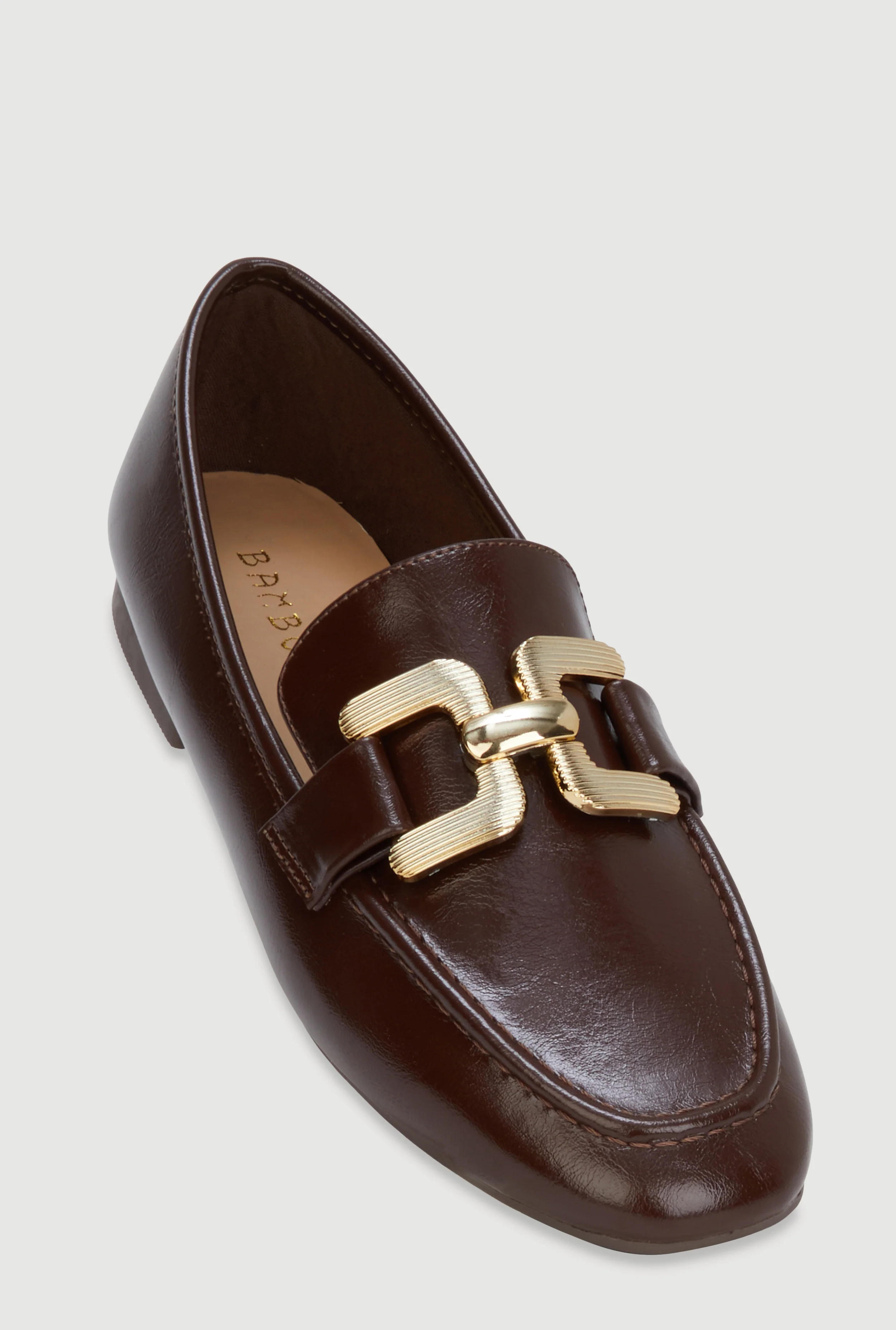 Metallic Pendant Loafers