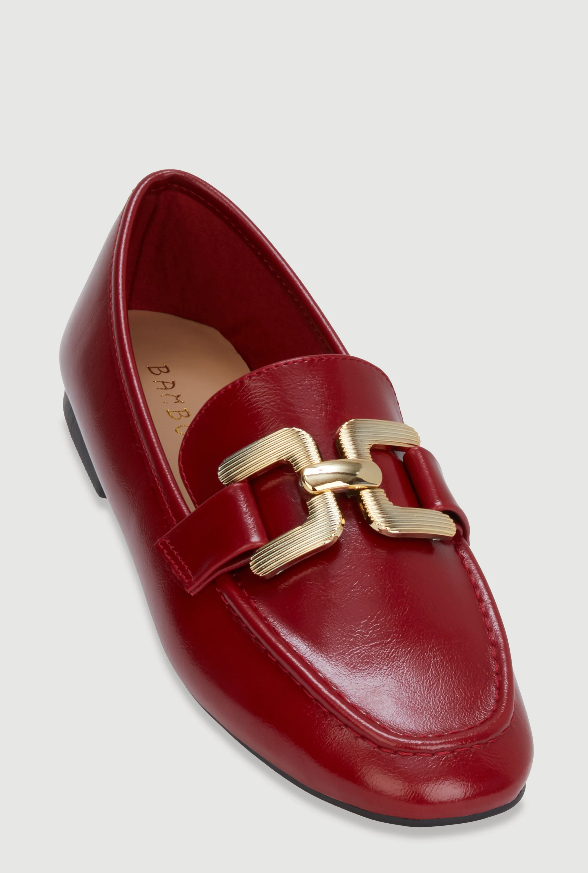 Metallic Pendant Loafers