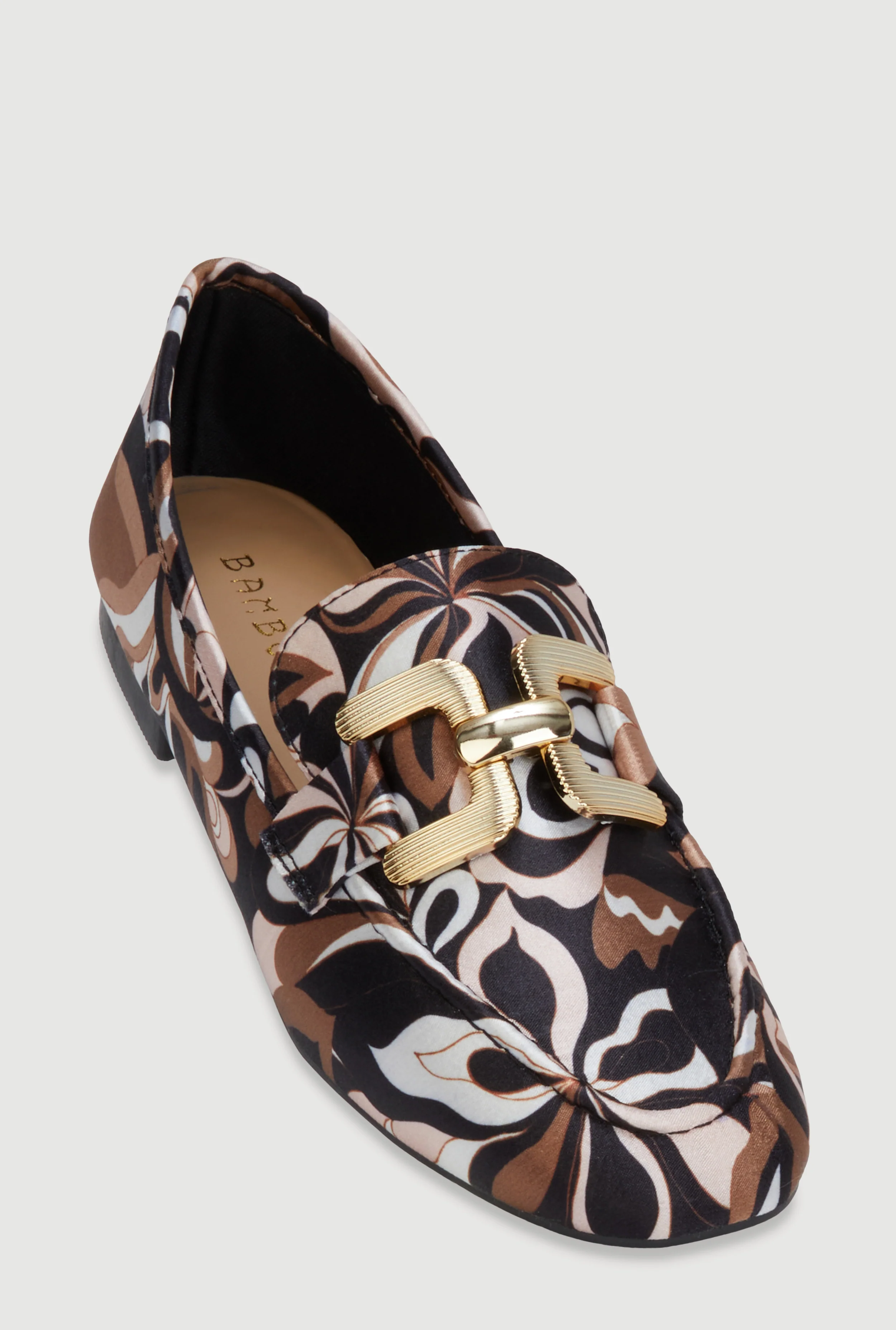 Metallic Pendant Loafers