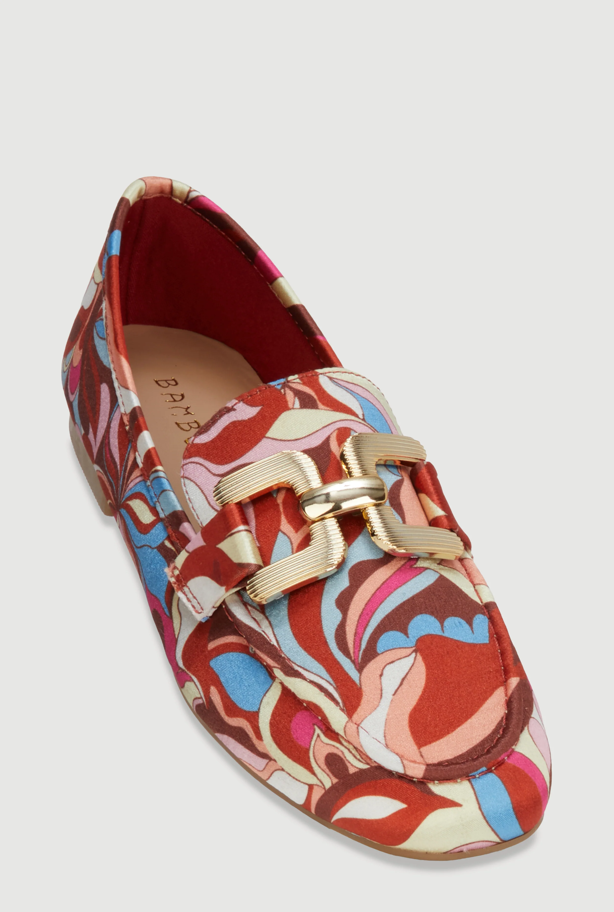 Metallic Pendant Loafers