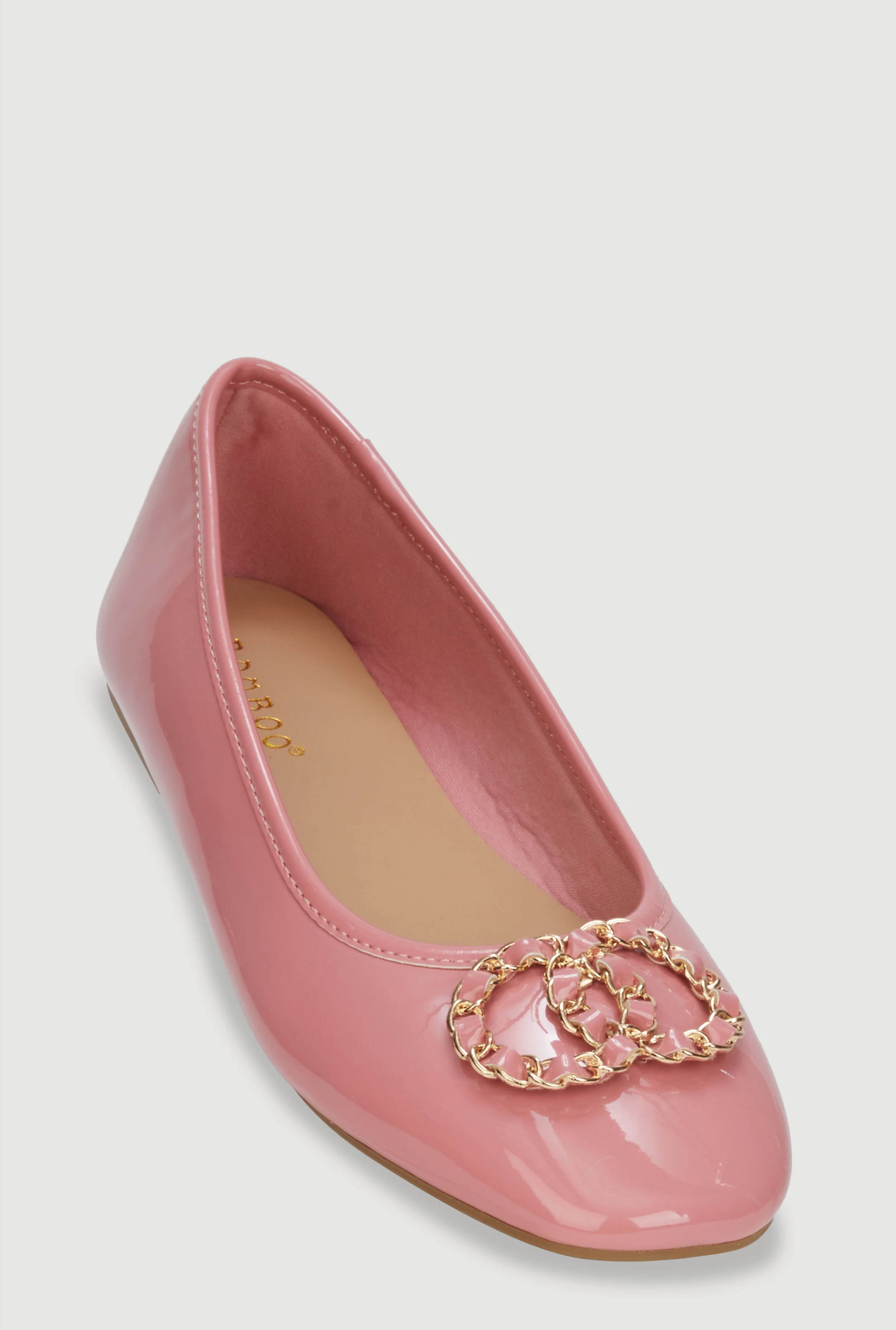 Ornamental Chain Ballet Flats
