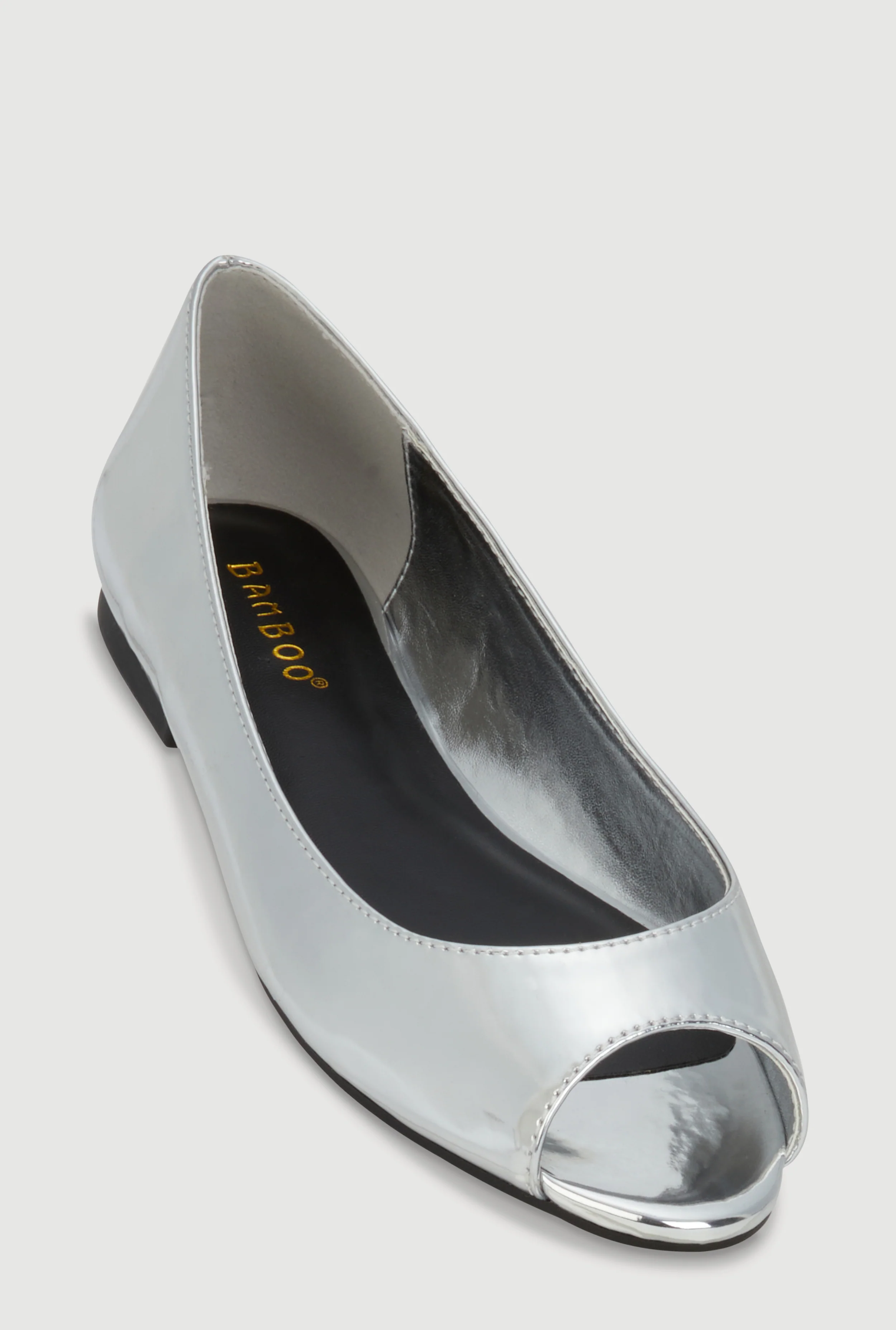 Peep Toe Ballet Flats