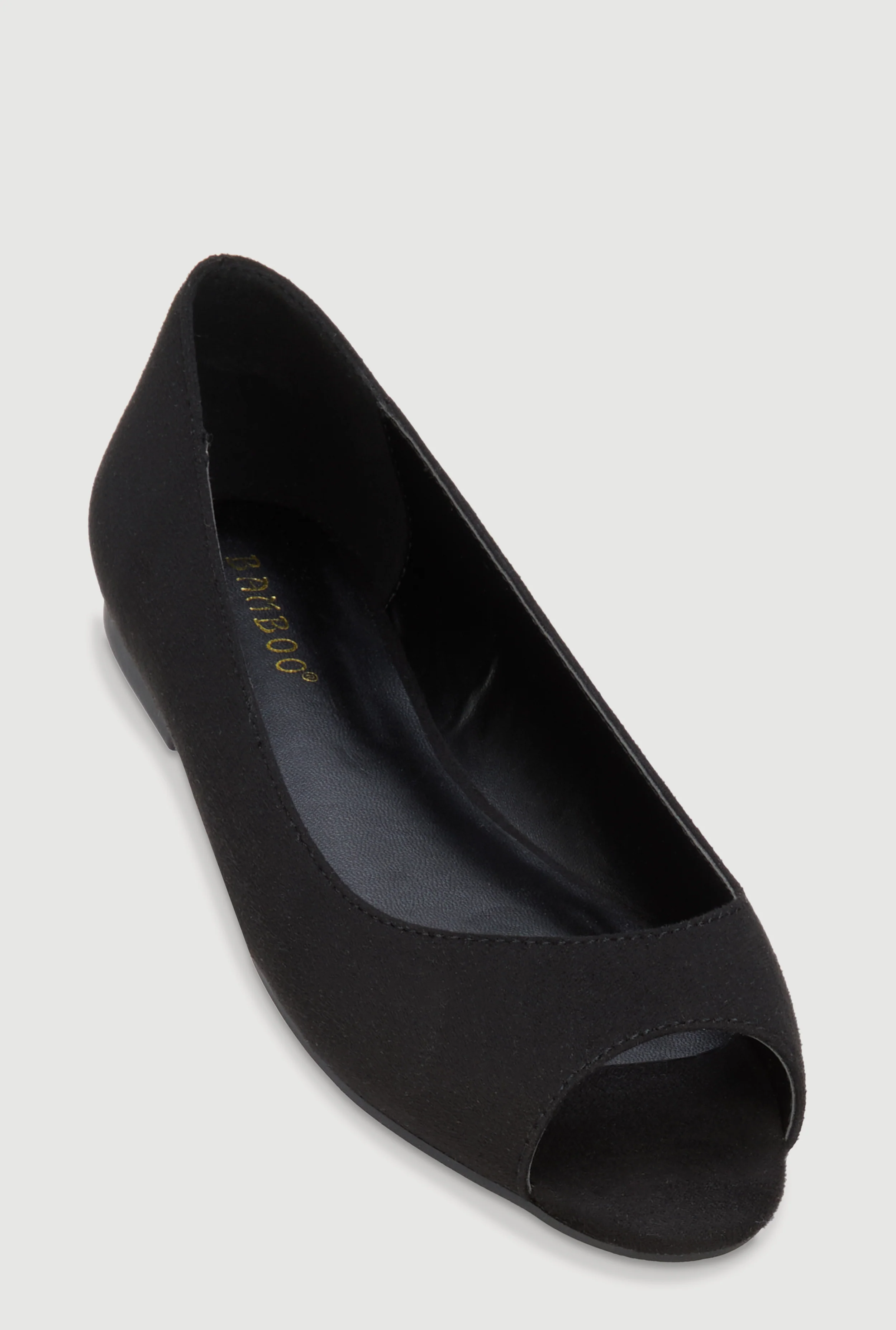 Peep Toe Ballet Flats