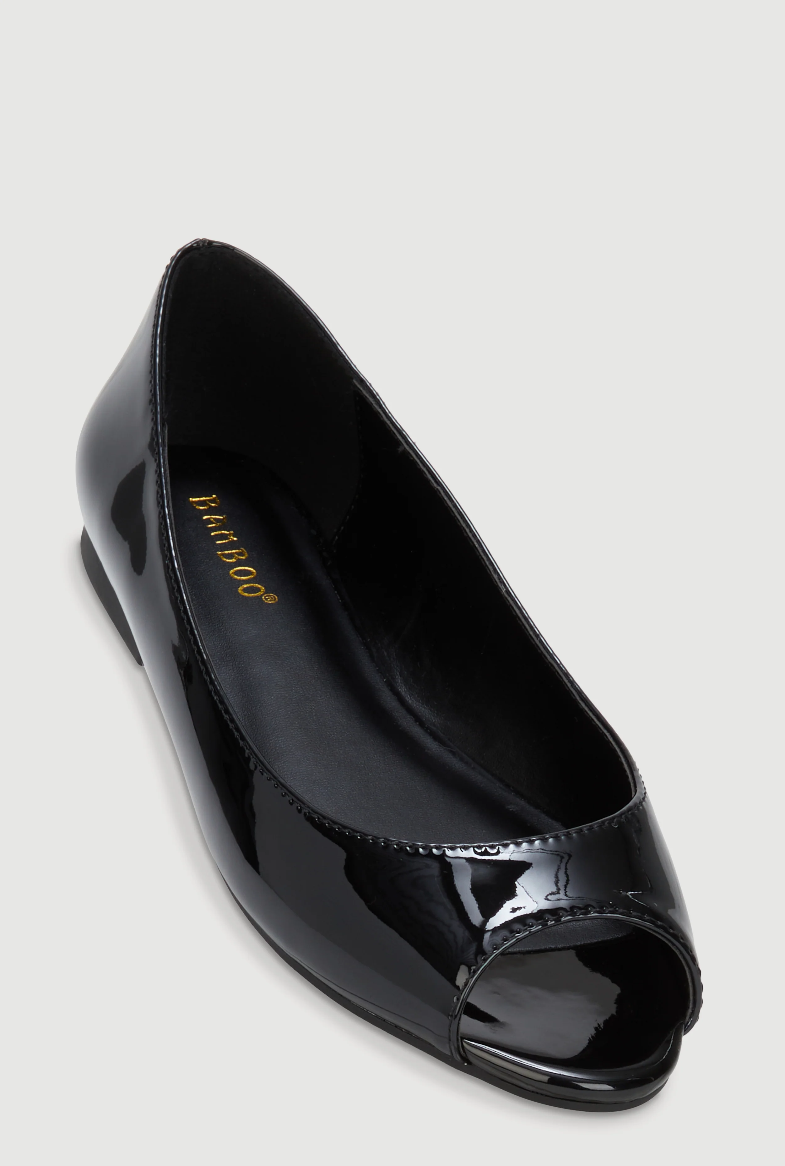 Peep Toe Ballet Flats