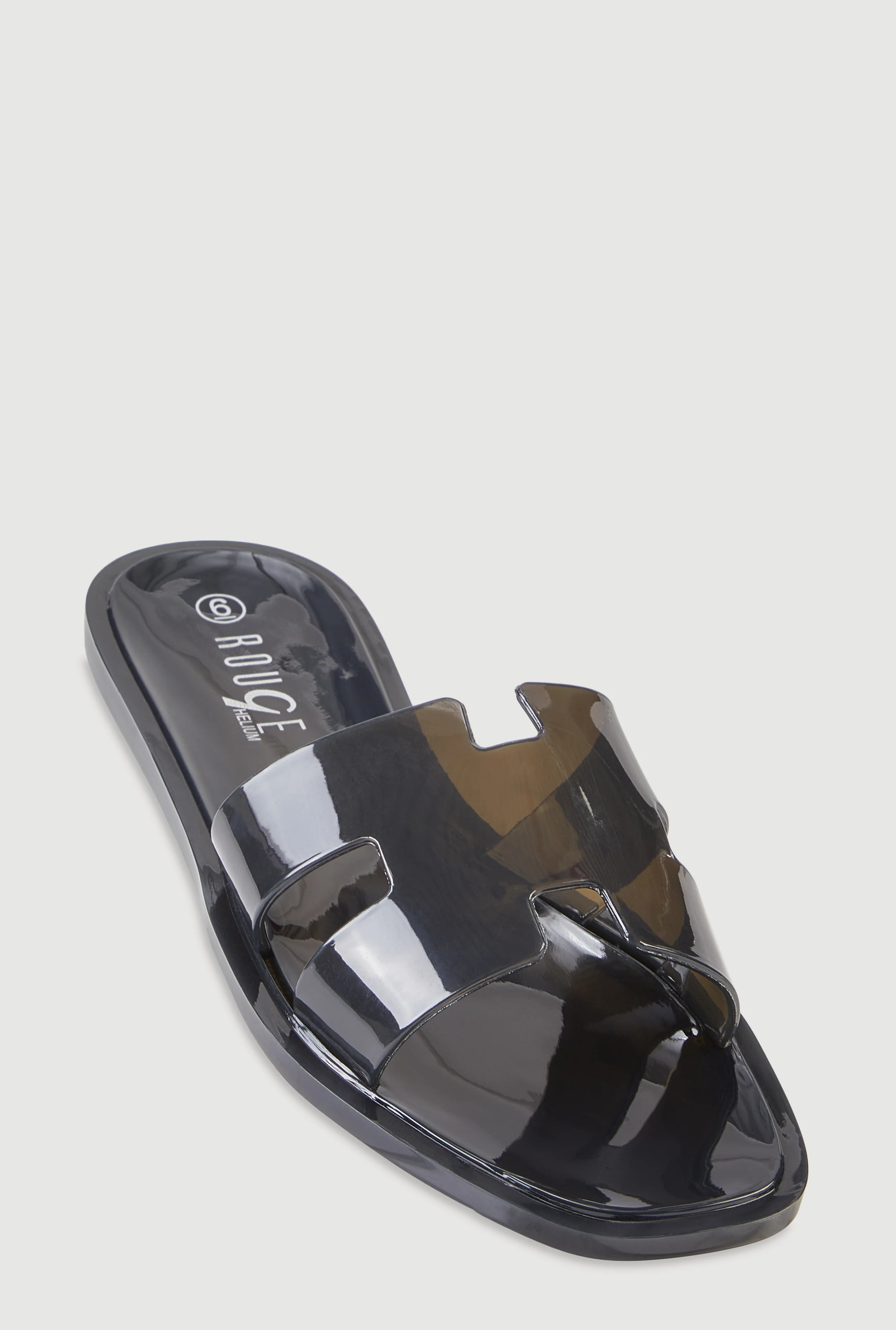 Jelly Cutout H Band Slide Sandals