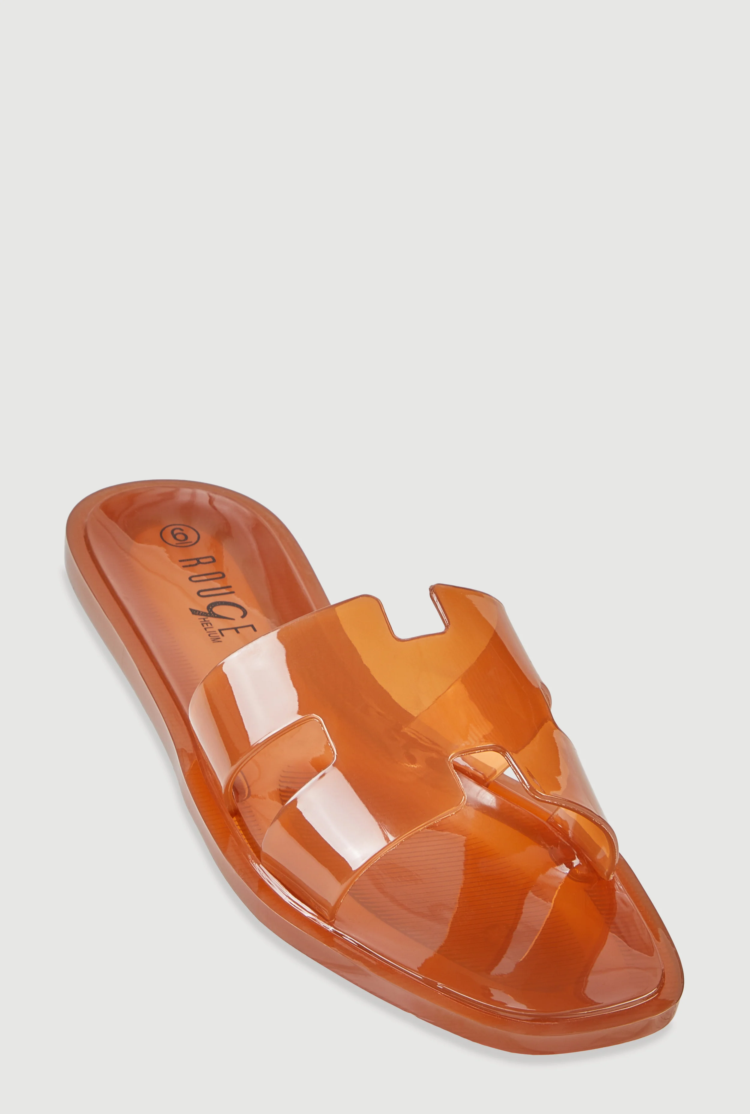 Jelly Cutout H Band Slide Sandals