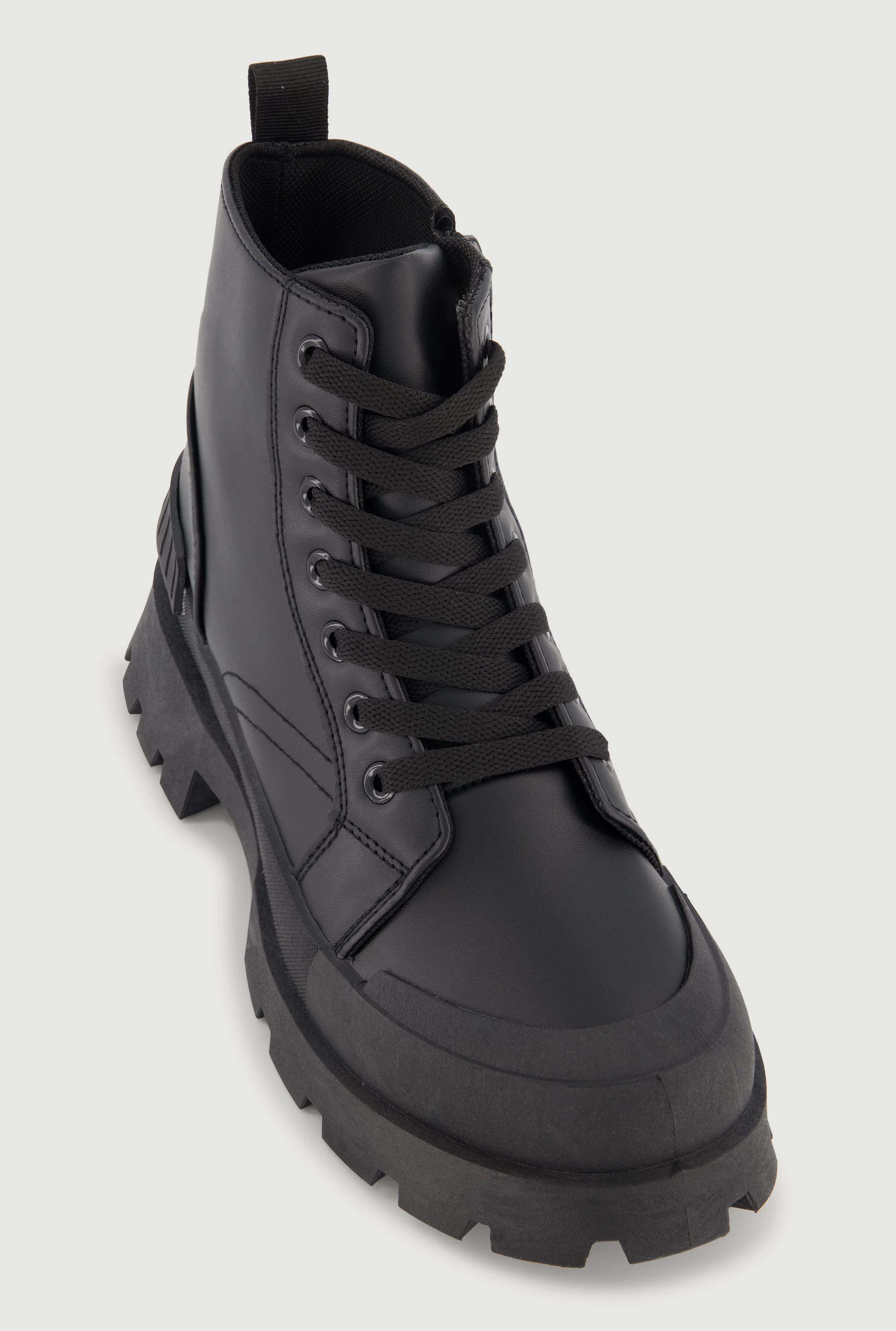 Lace Up Chunky Platform Combat Boots