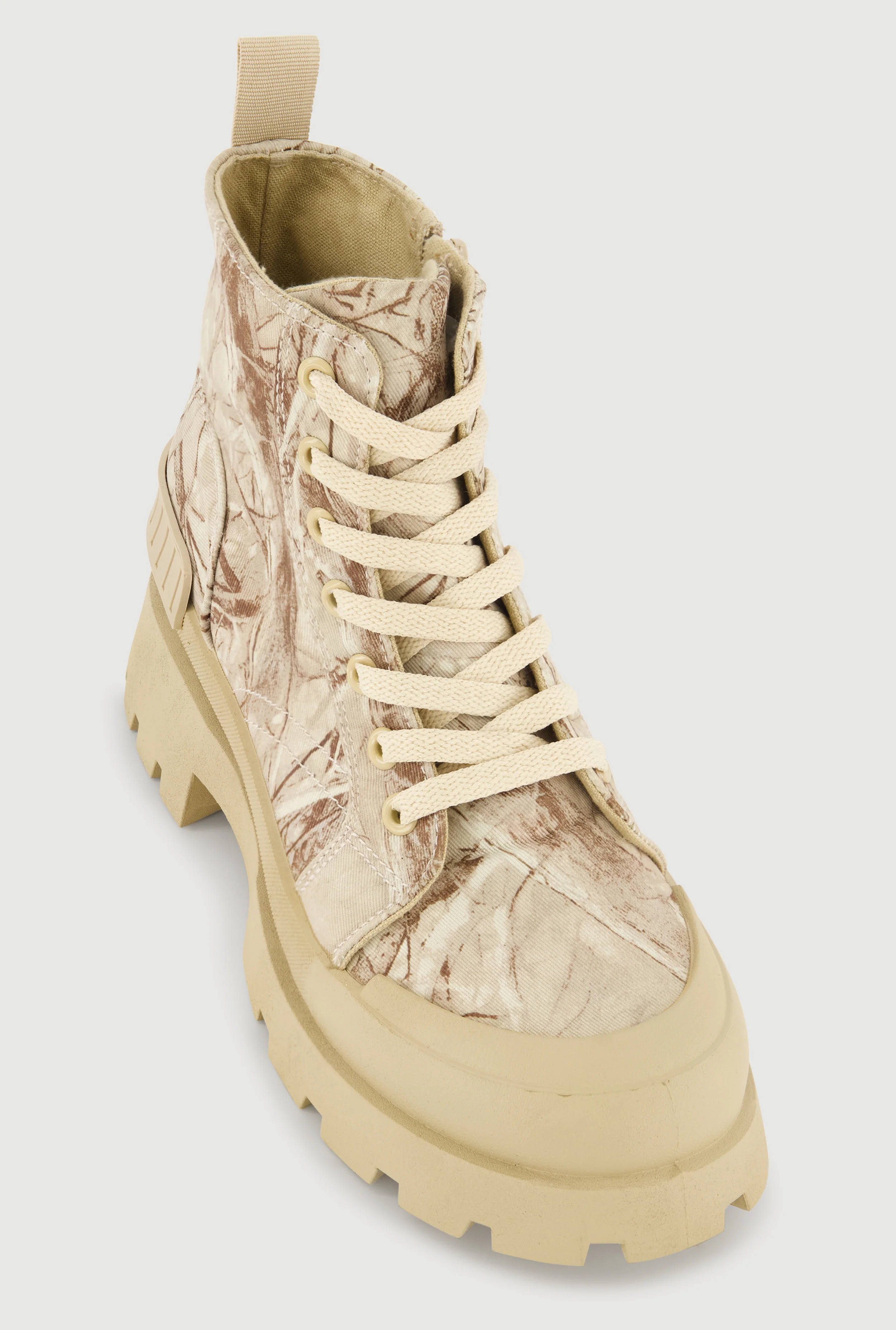 Lace Up Chunky Platform Combat Boots