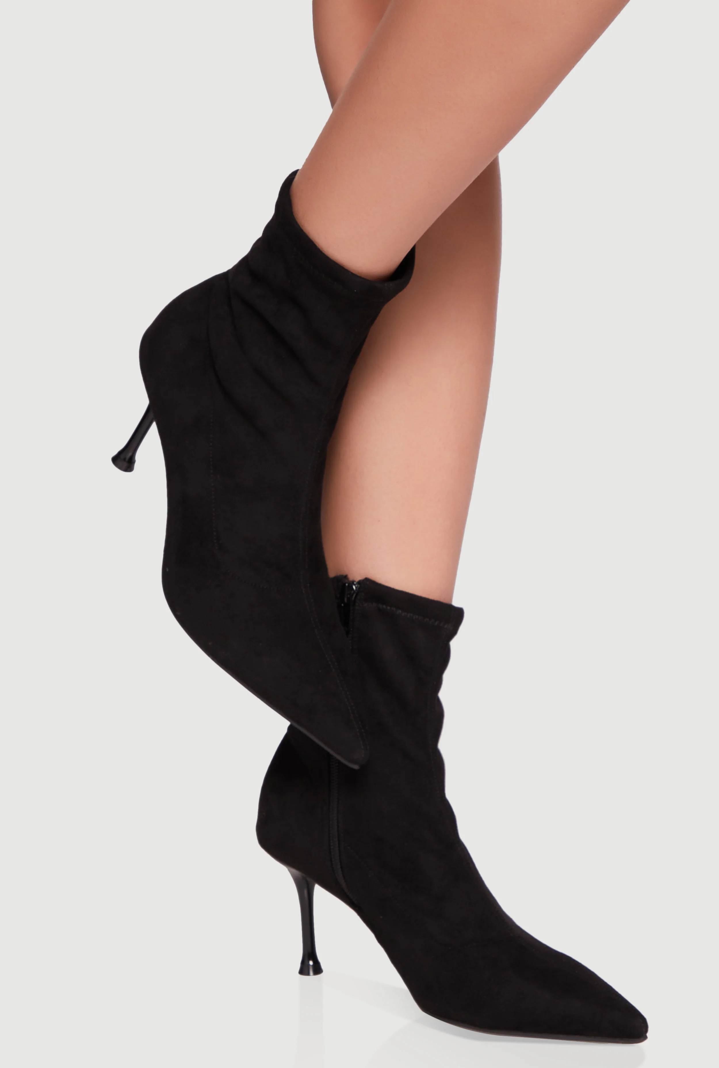 Pointed Toe Stiletto Heel Ankle Boots