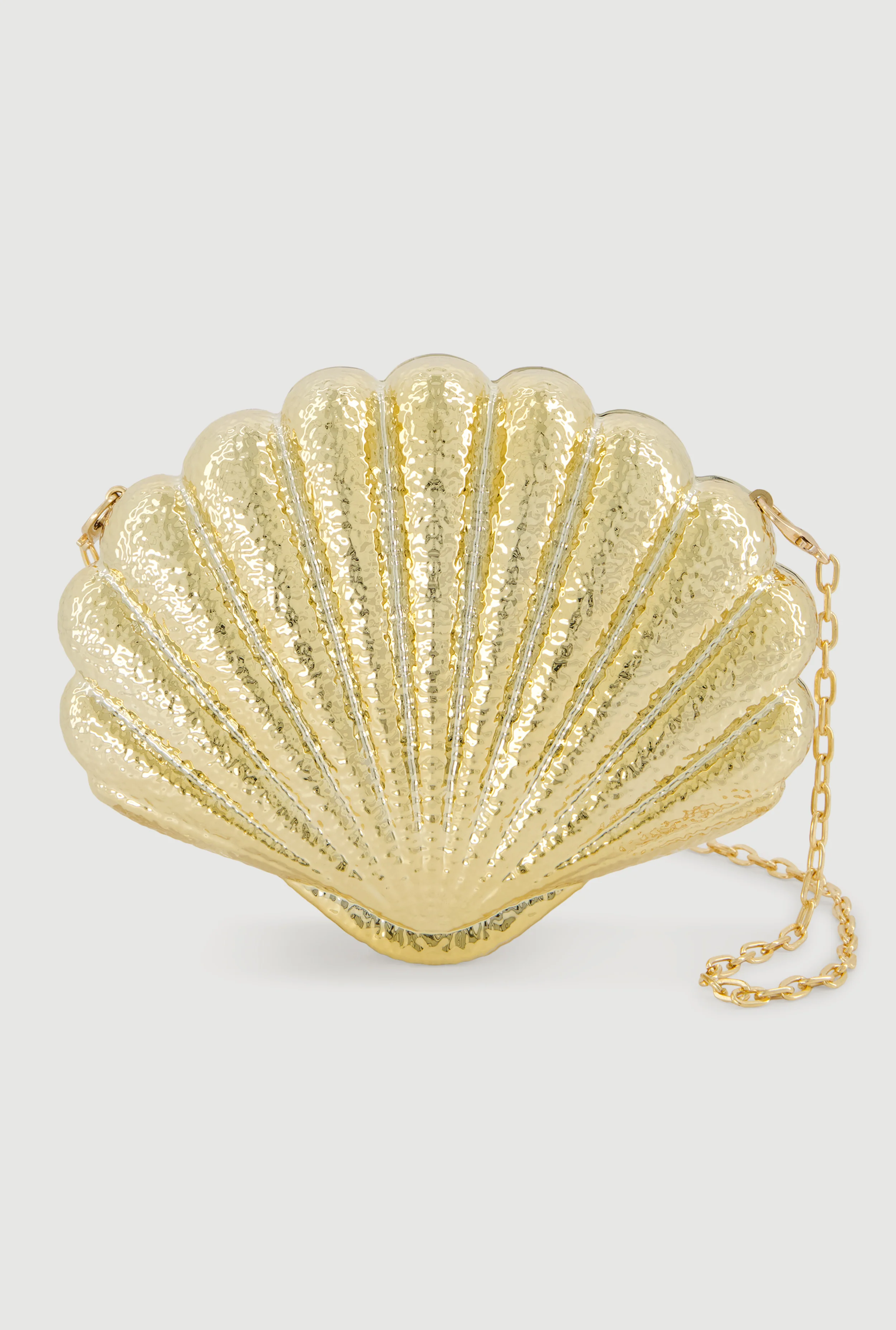 Seashell Clutch with Removable Chain Strap