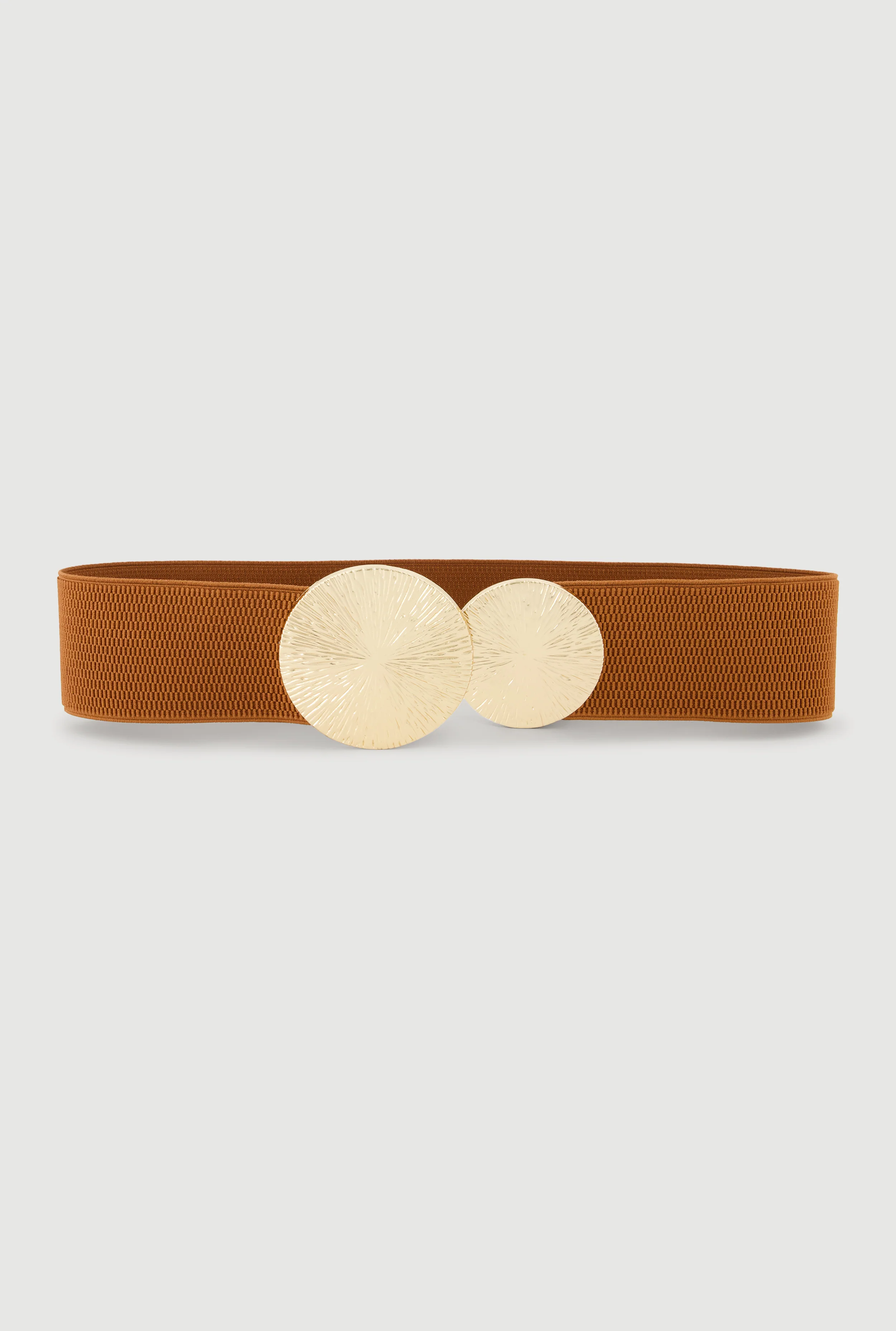 Metallic Medallion Stretch Waist Belt