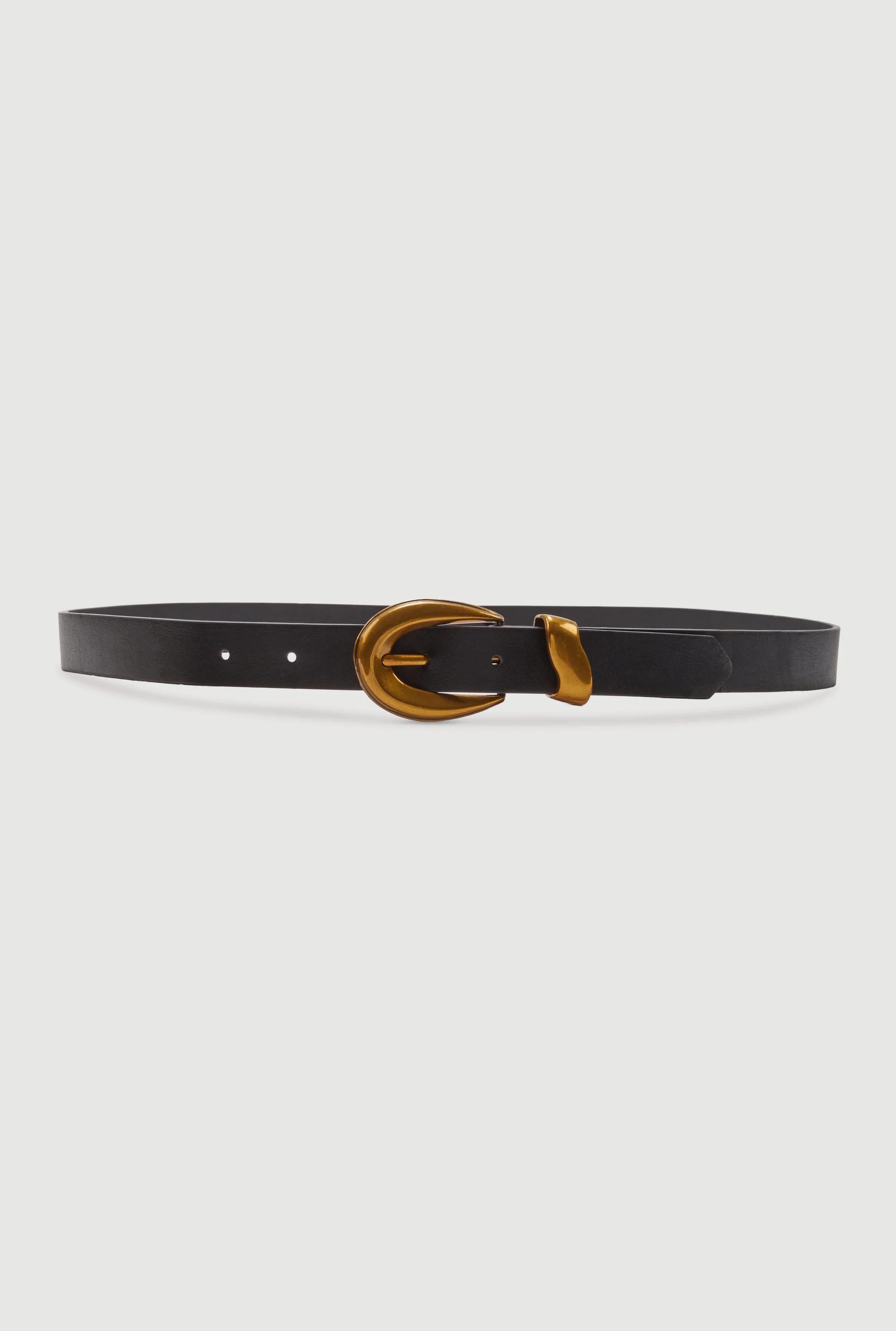 Stylish Metallic Buckle Faux Leather Belt