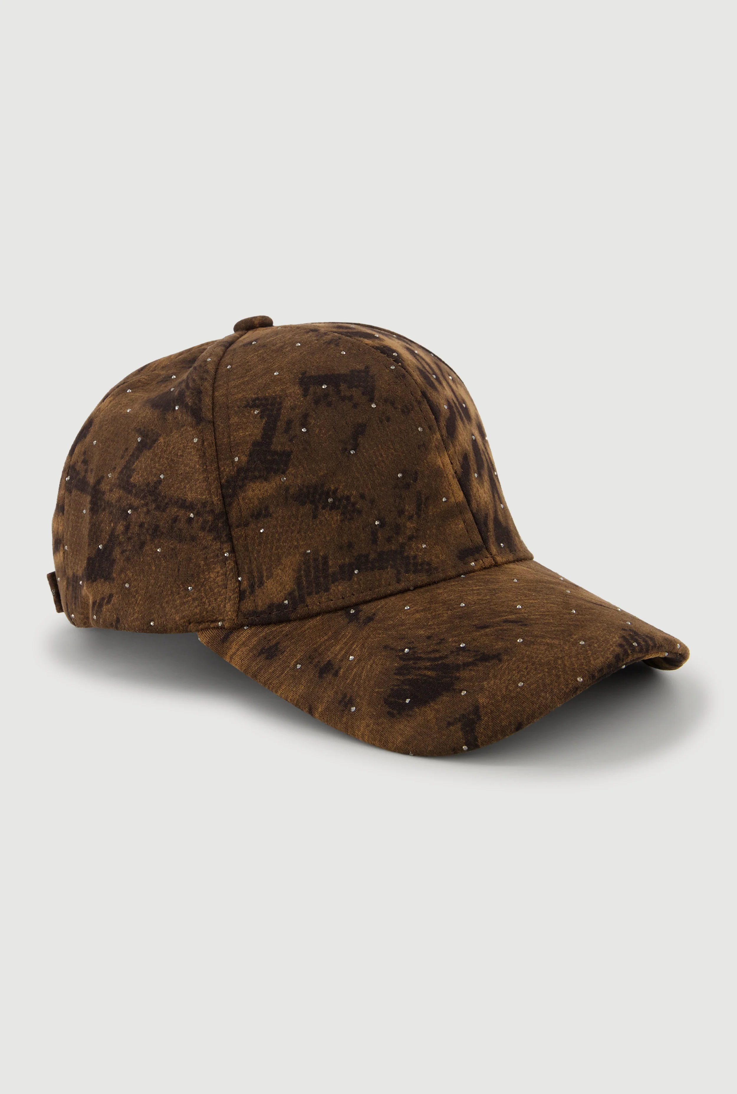 Rhinestone Animal Print Baseball Hat