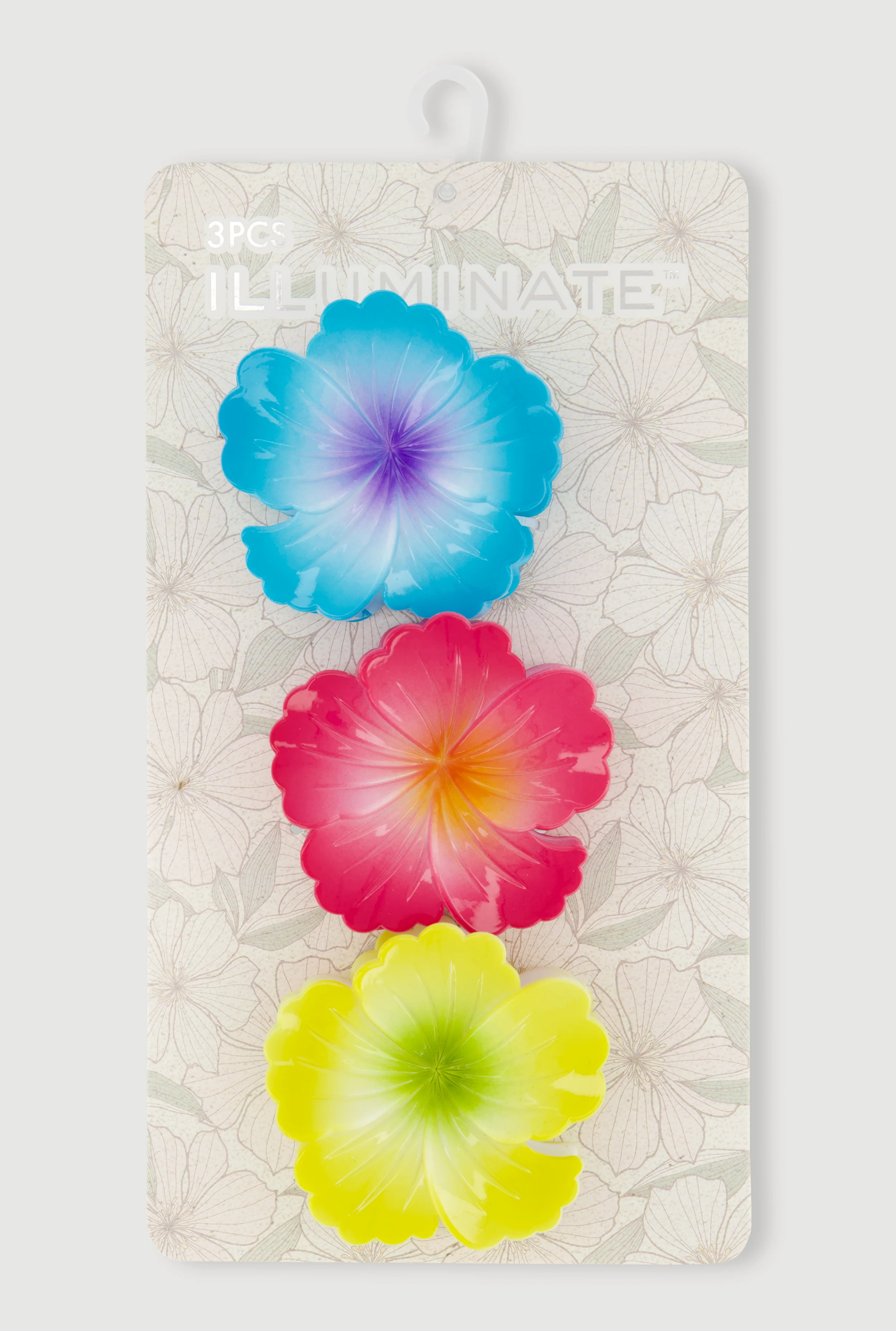 Hibiscus Claw Hair Clips Set of 3
