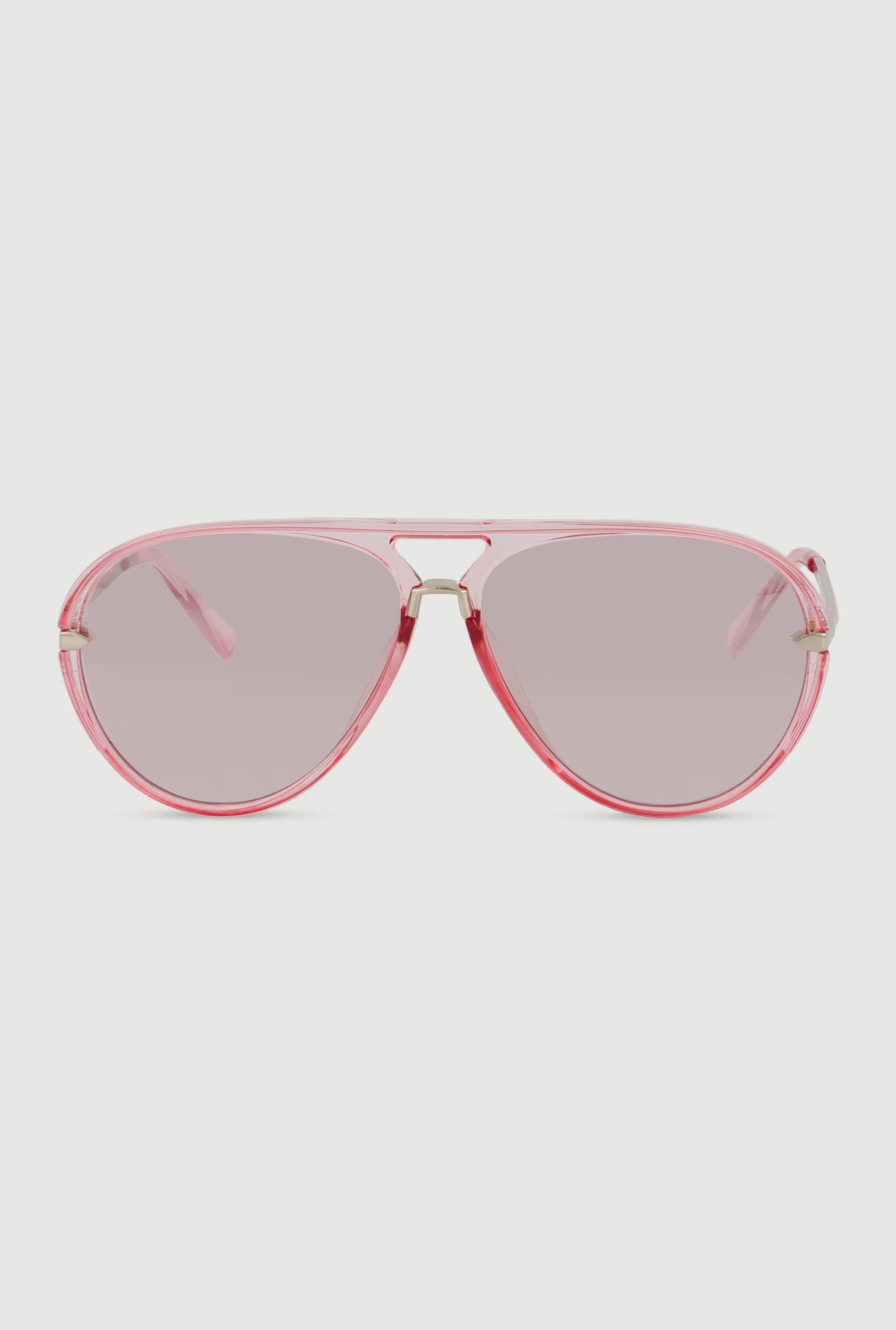 Transparent Aviator Sunglasses