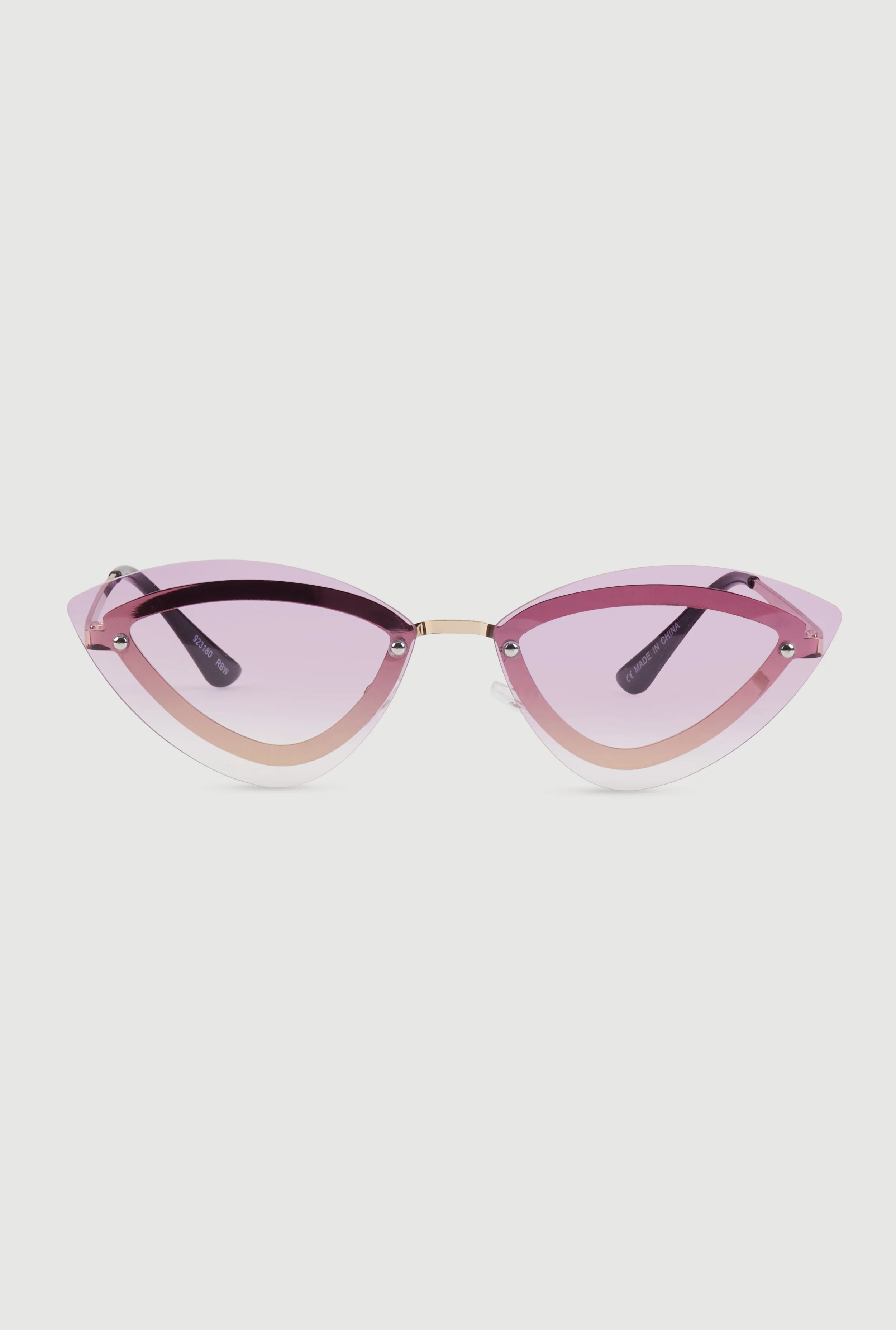 Rimless Cat Eye Sunglasses