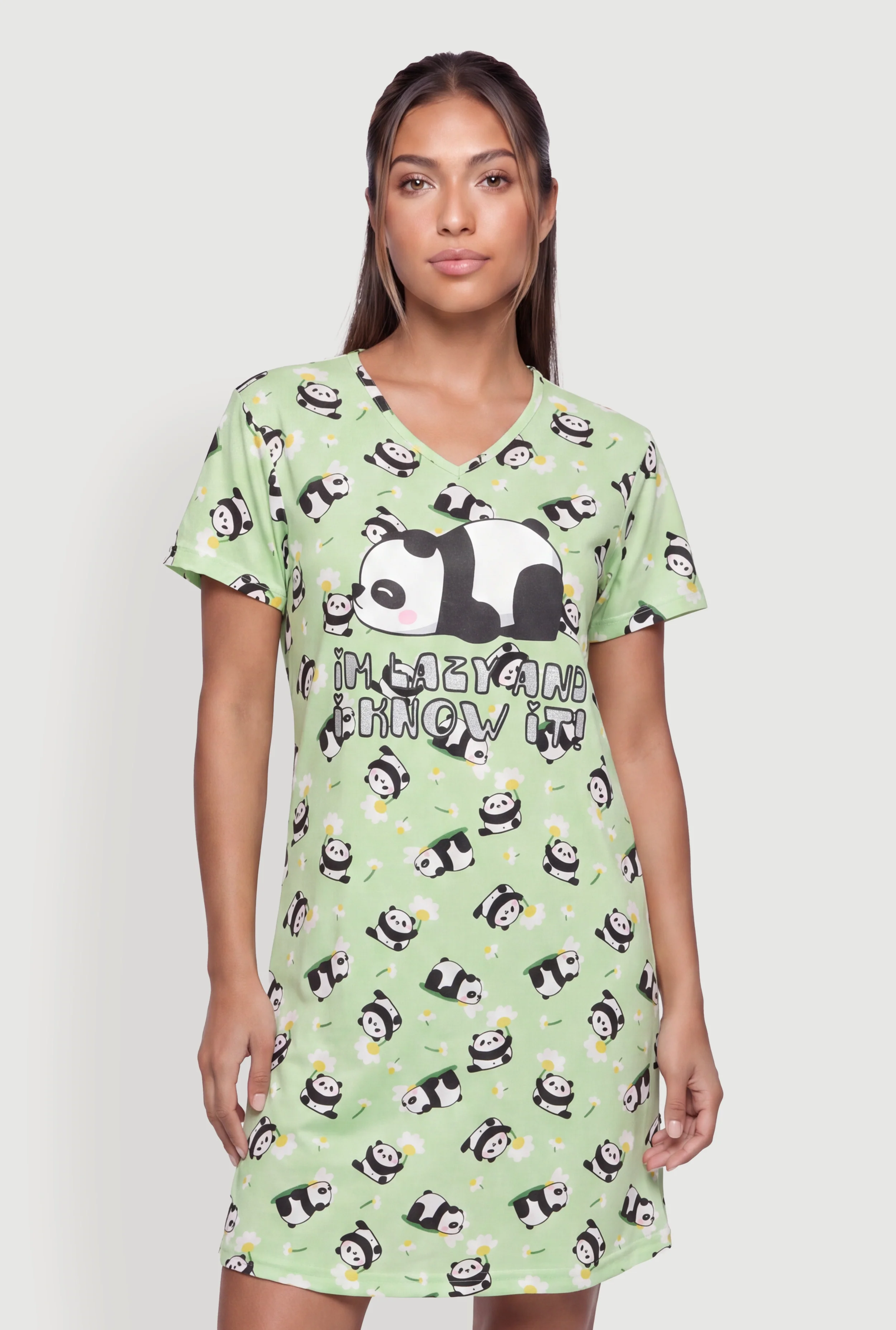 Im Lazy and I Know It Graphic Sleepshirt