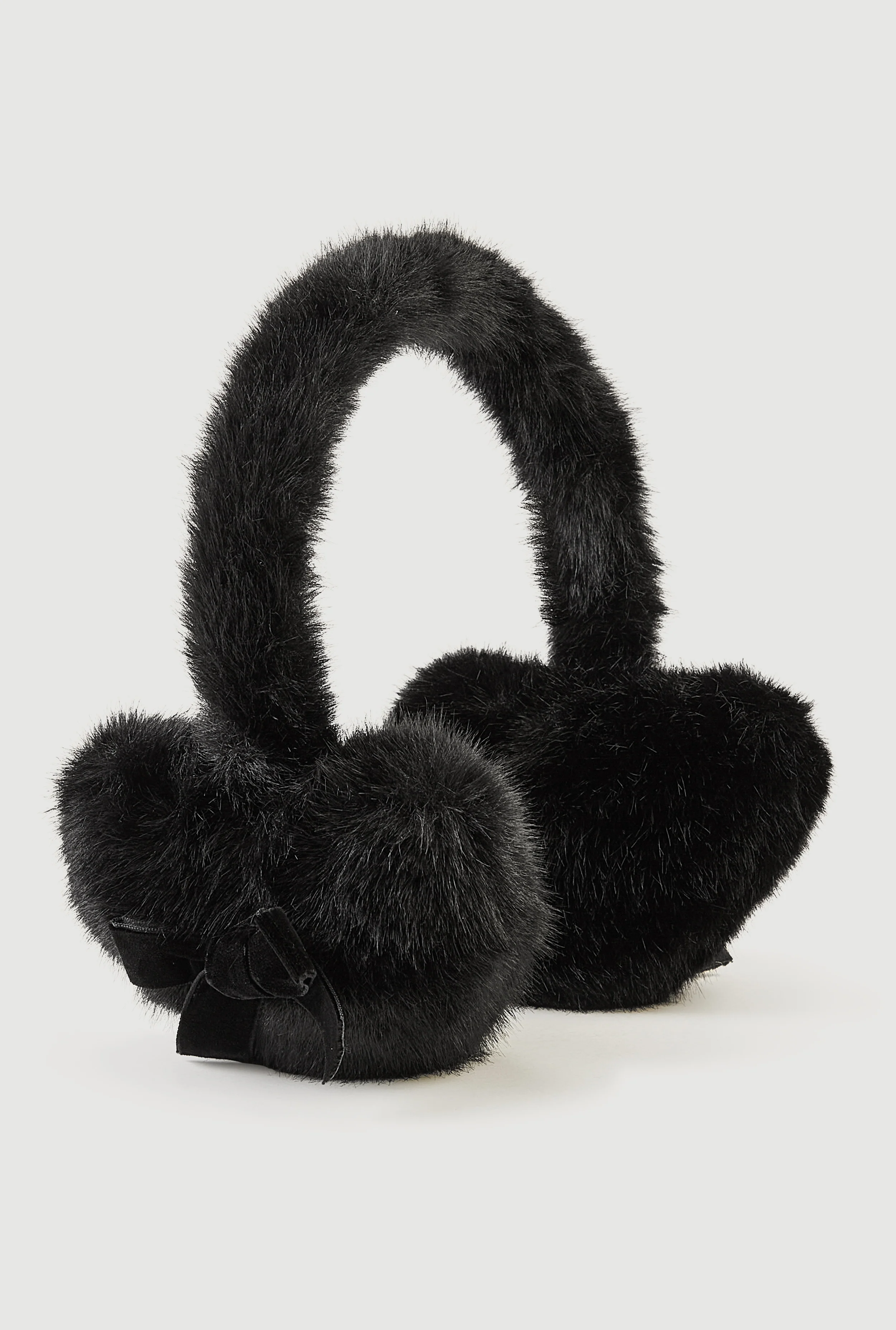 Faux Fur Bow Detail Earmuffs