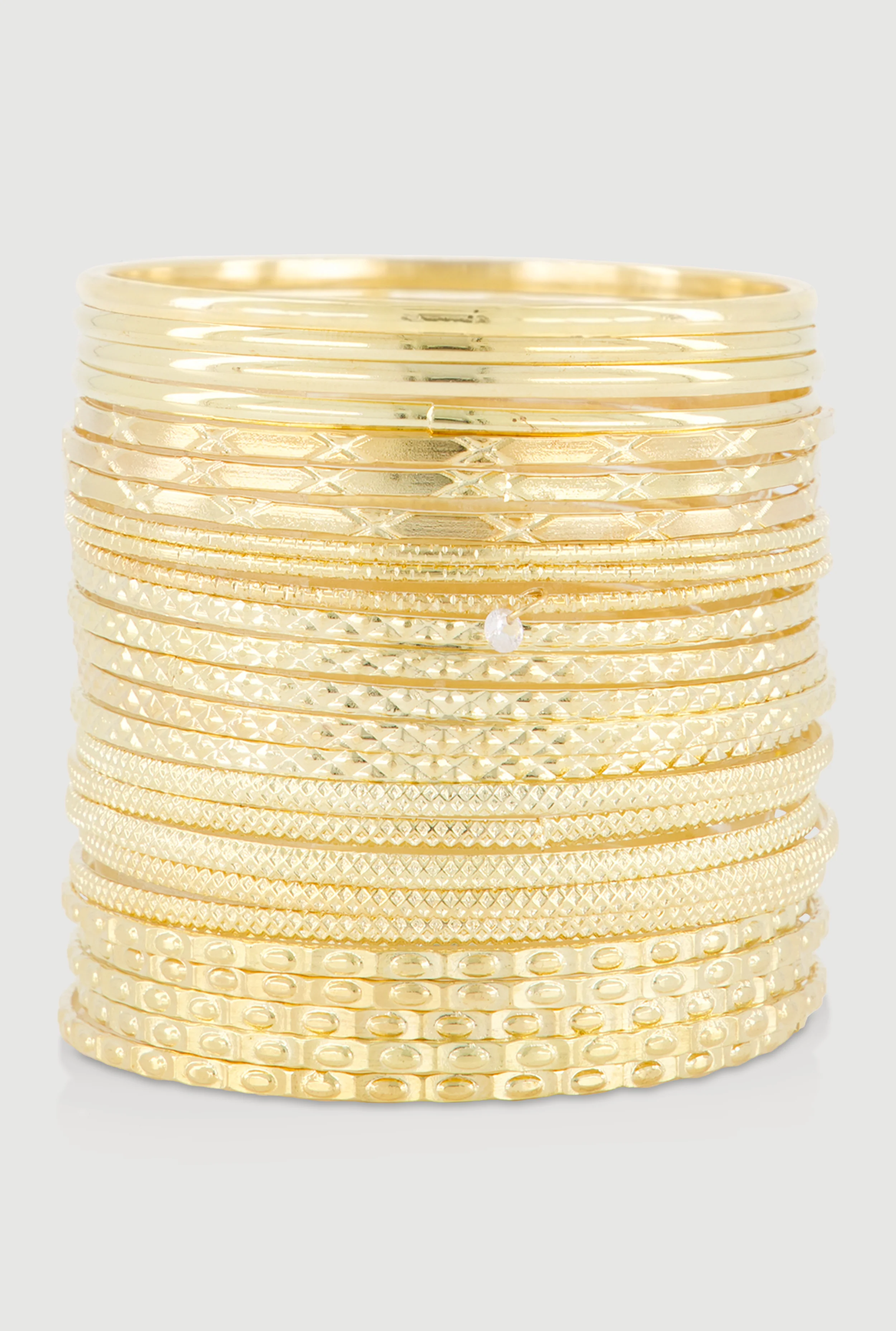 Metallic Bangles Set of 25