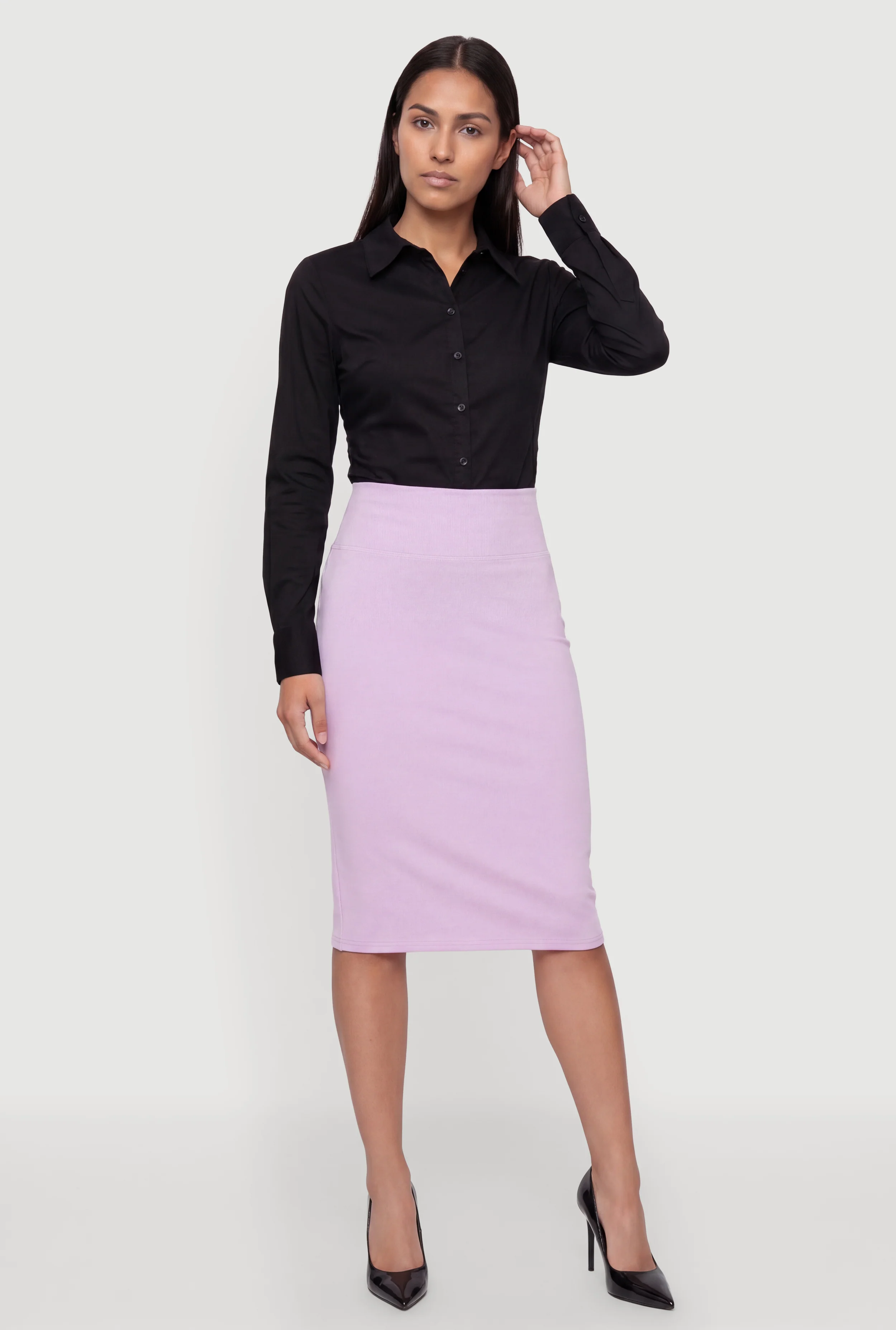 Drawstring Side Button Front Shirt