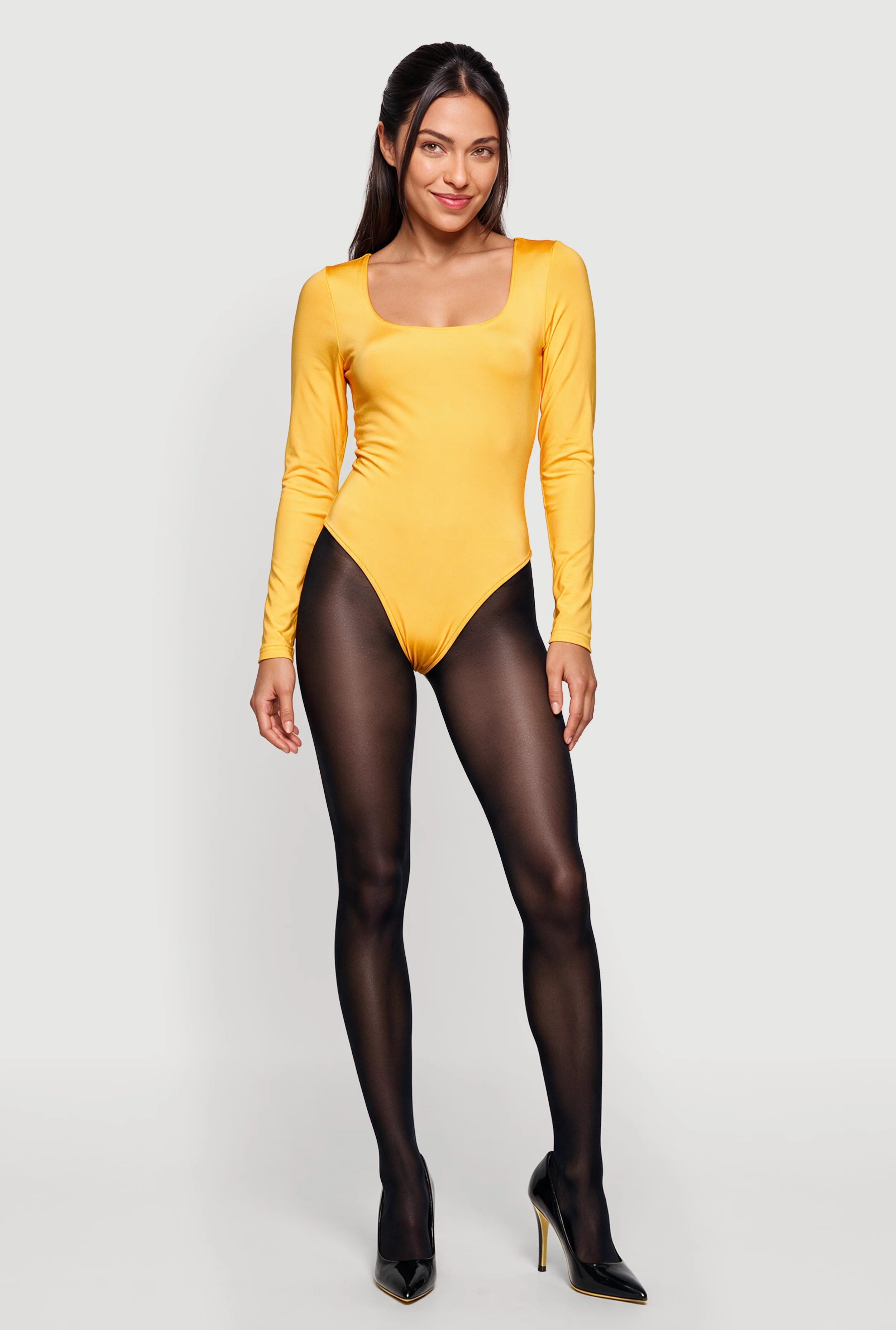 Solid Long Sleeve Bodysuit