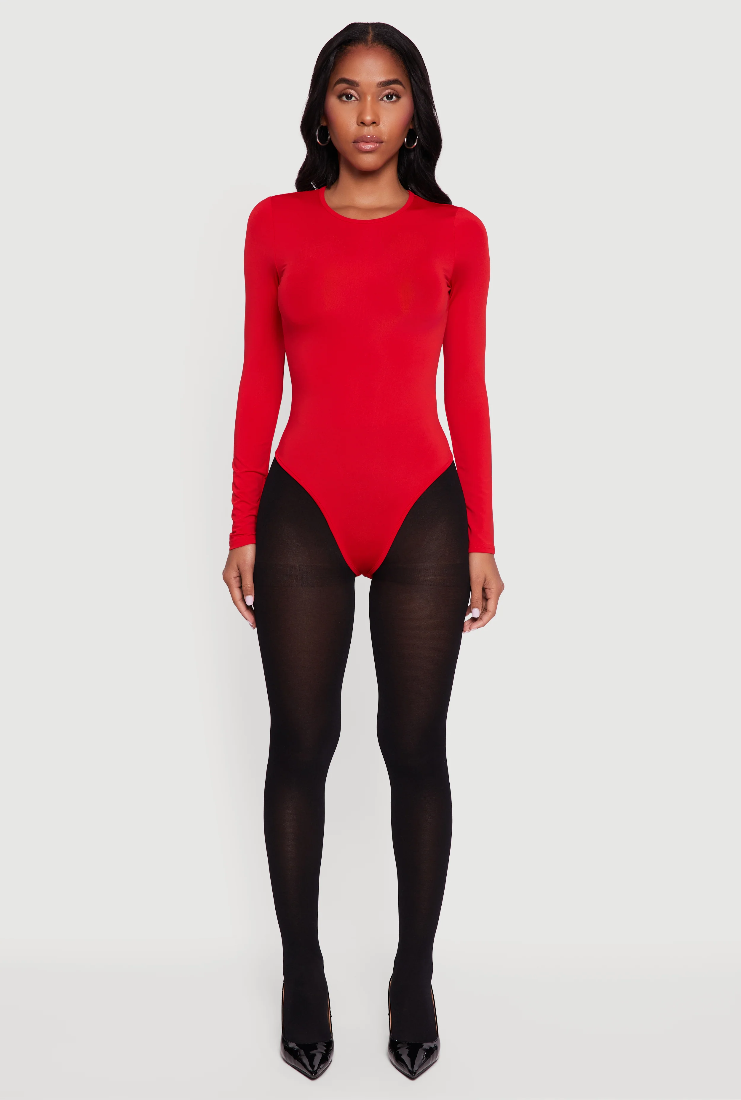 Long Sleeve Crew Neck Bodysuit