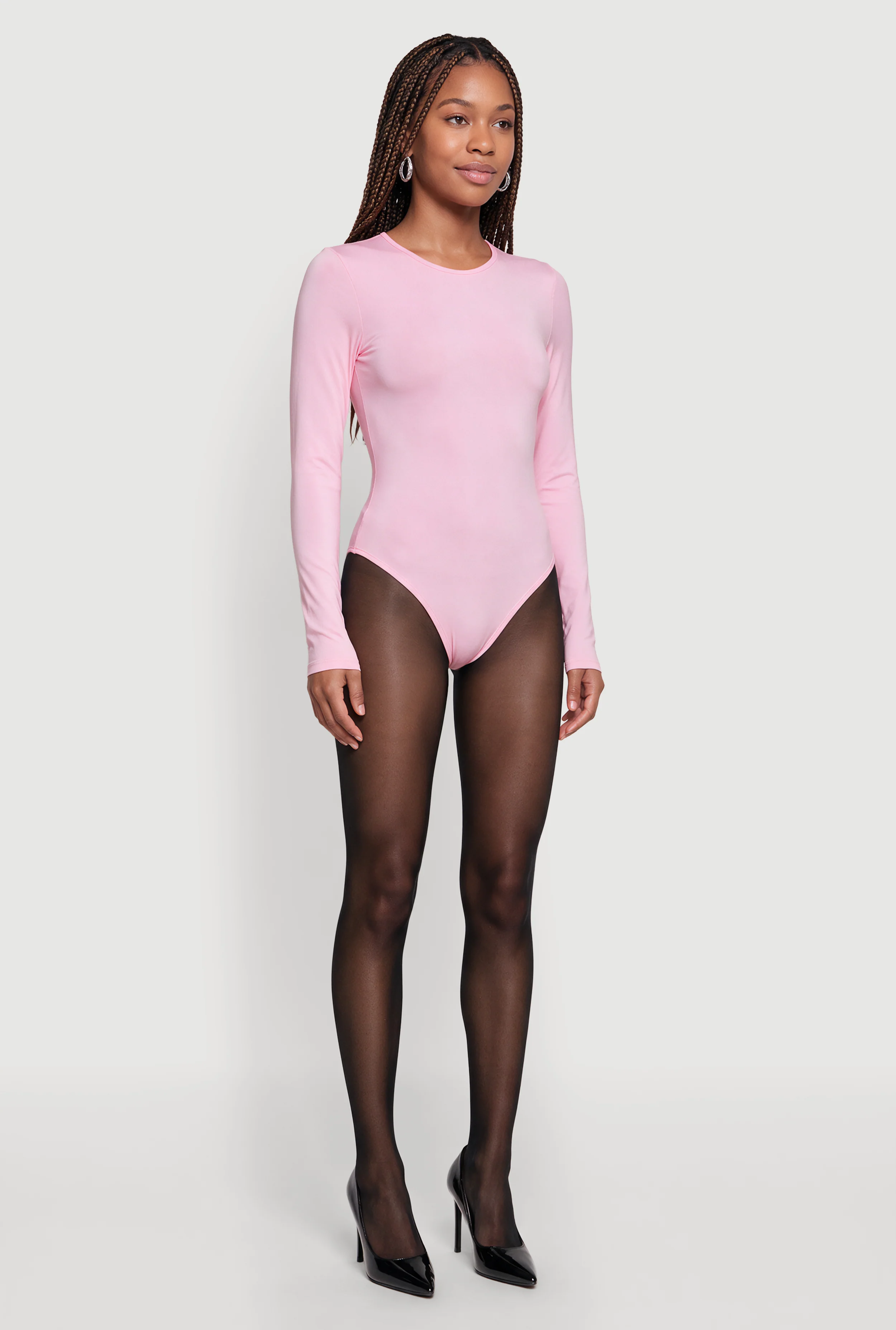 Long Sleeve Crew Neck Bodysuit