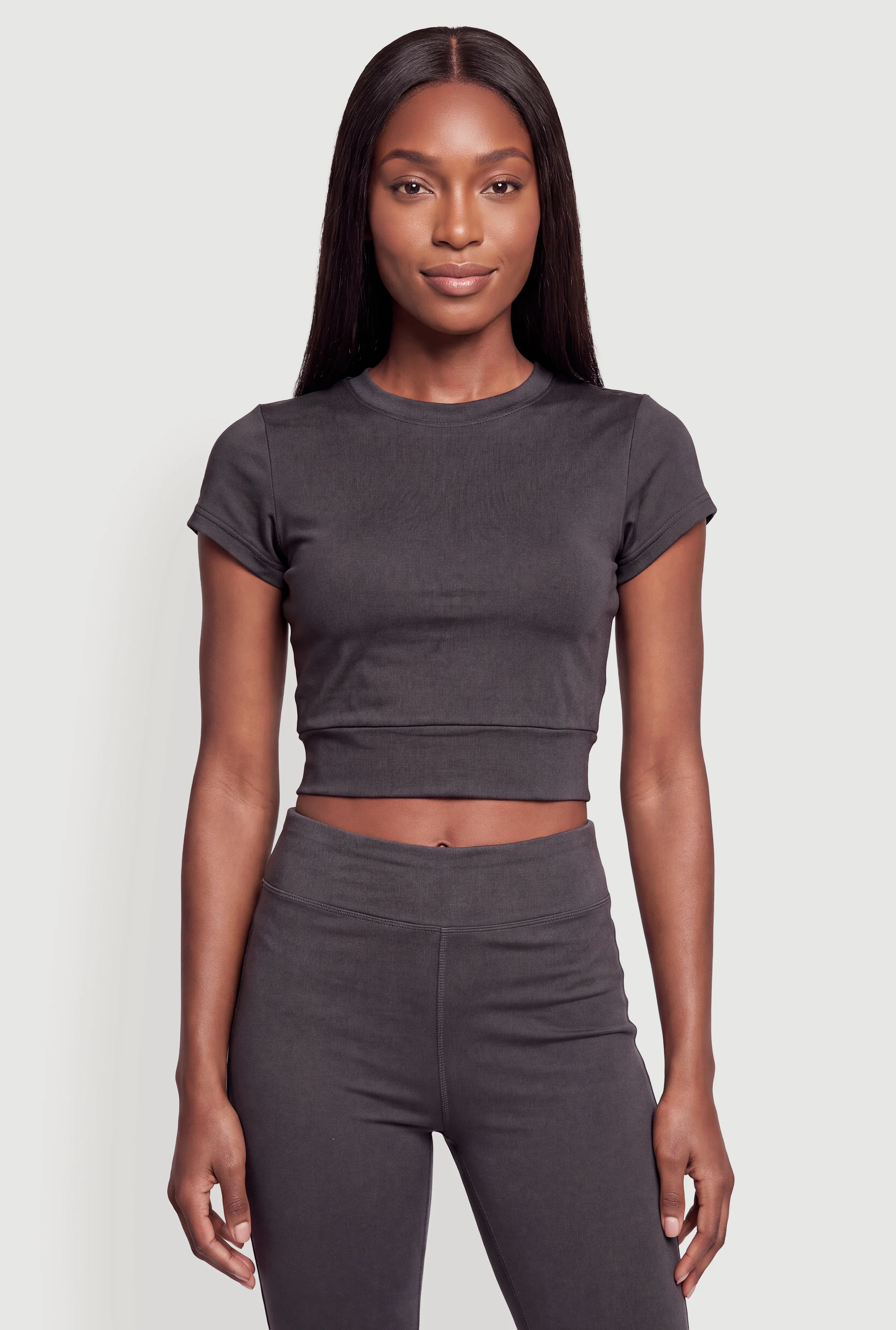 Short Sleeve Active Crop Top