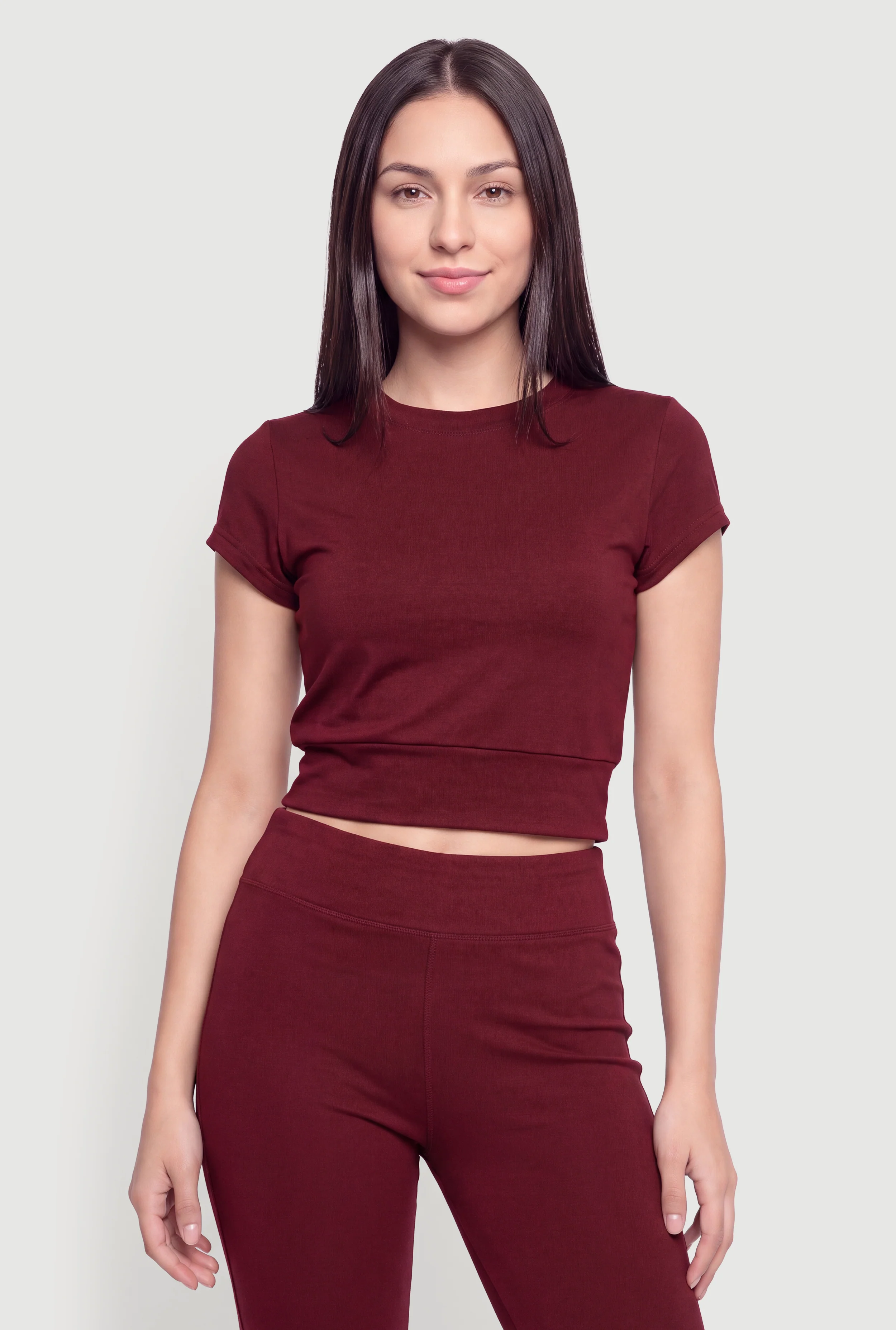 Short Sleeve Active Crop Top