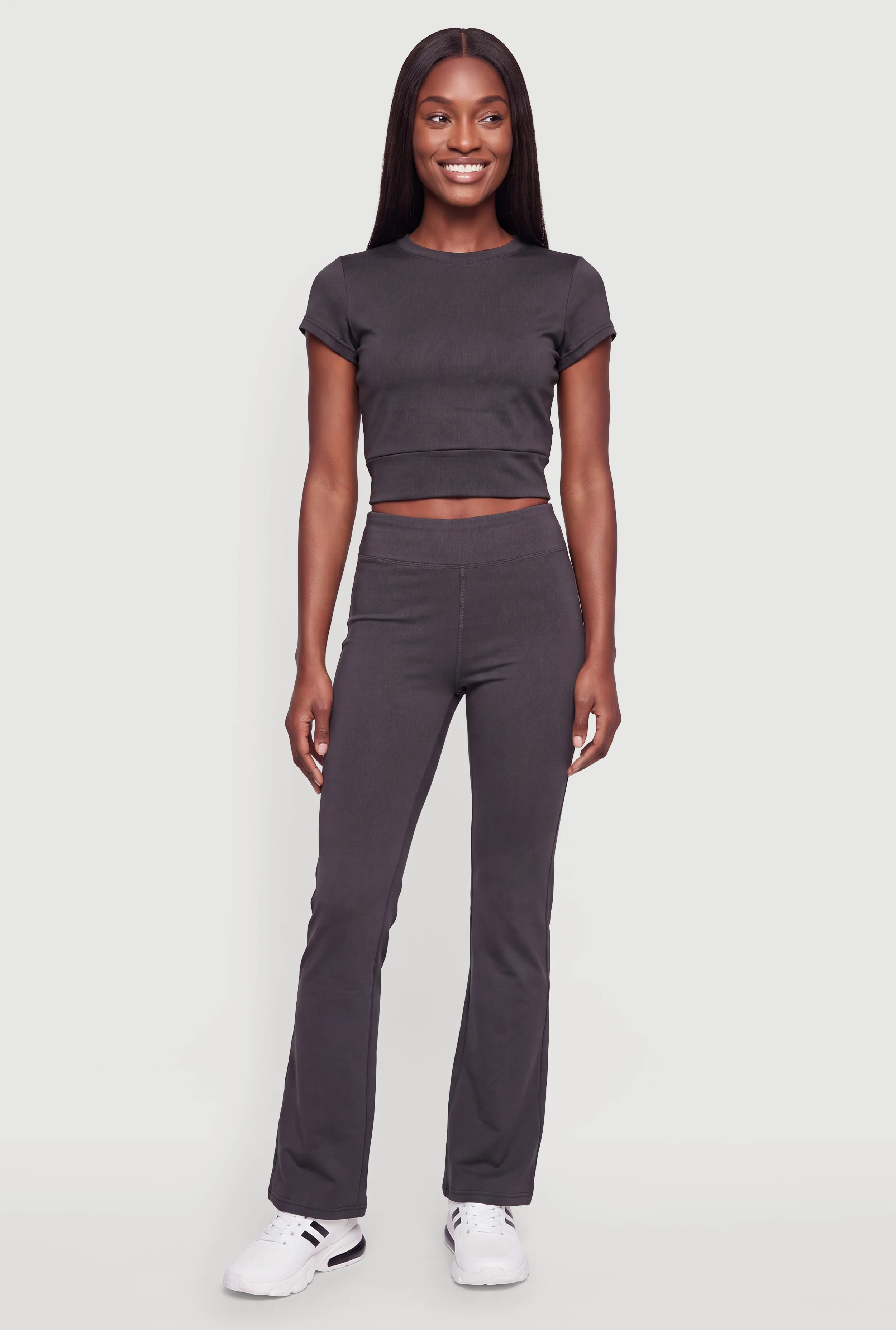 High Waisted Flare Leg Yoga Pants