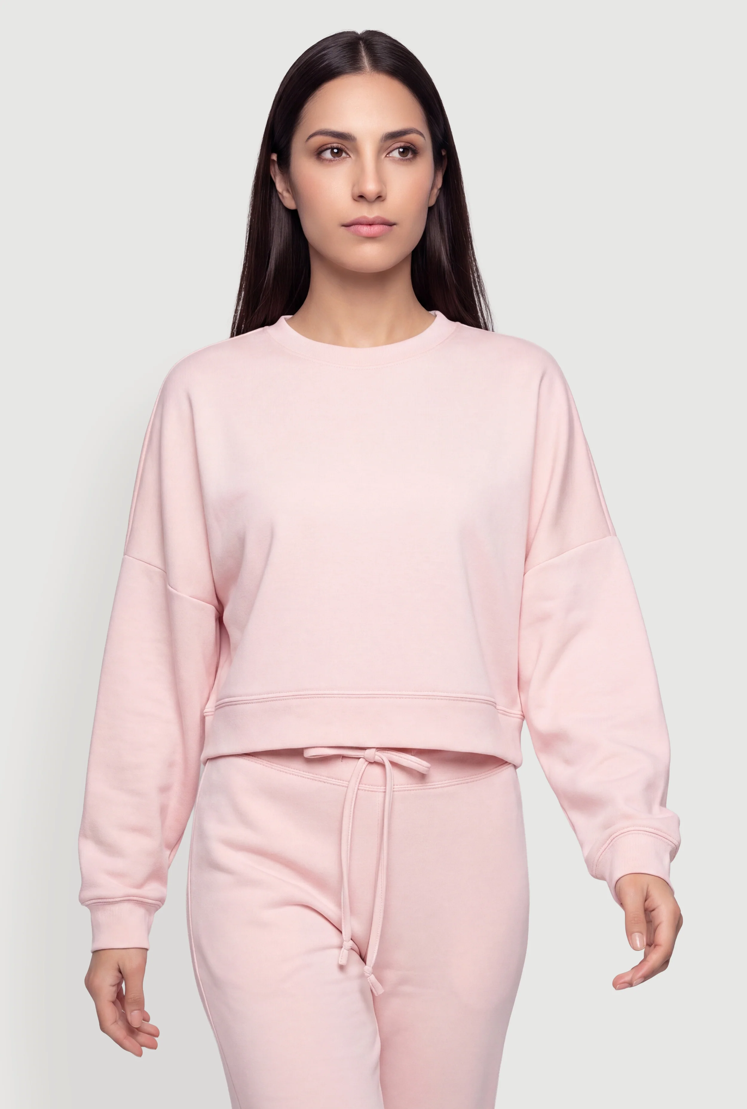 Drop Shoulder Long Sleeve Pullover Sweatshirt