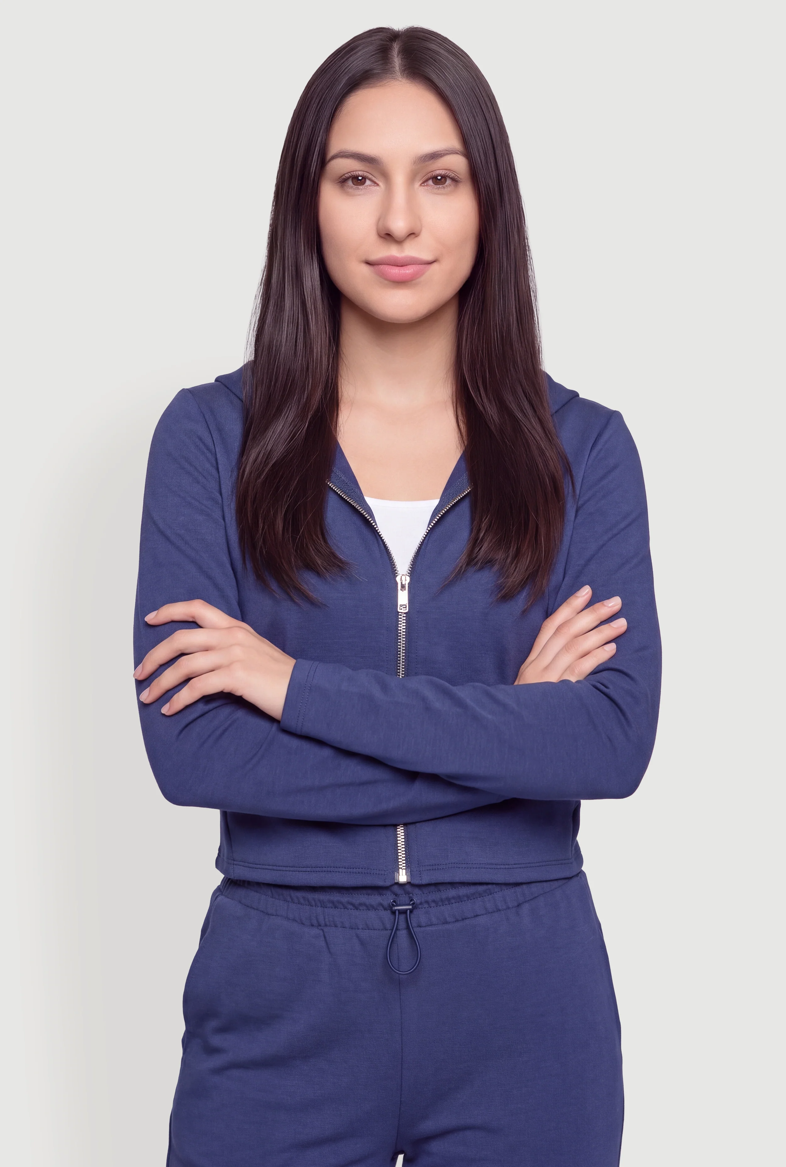 Zip Up Long Sleeve Hoodie