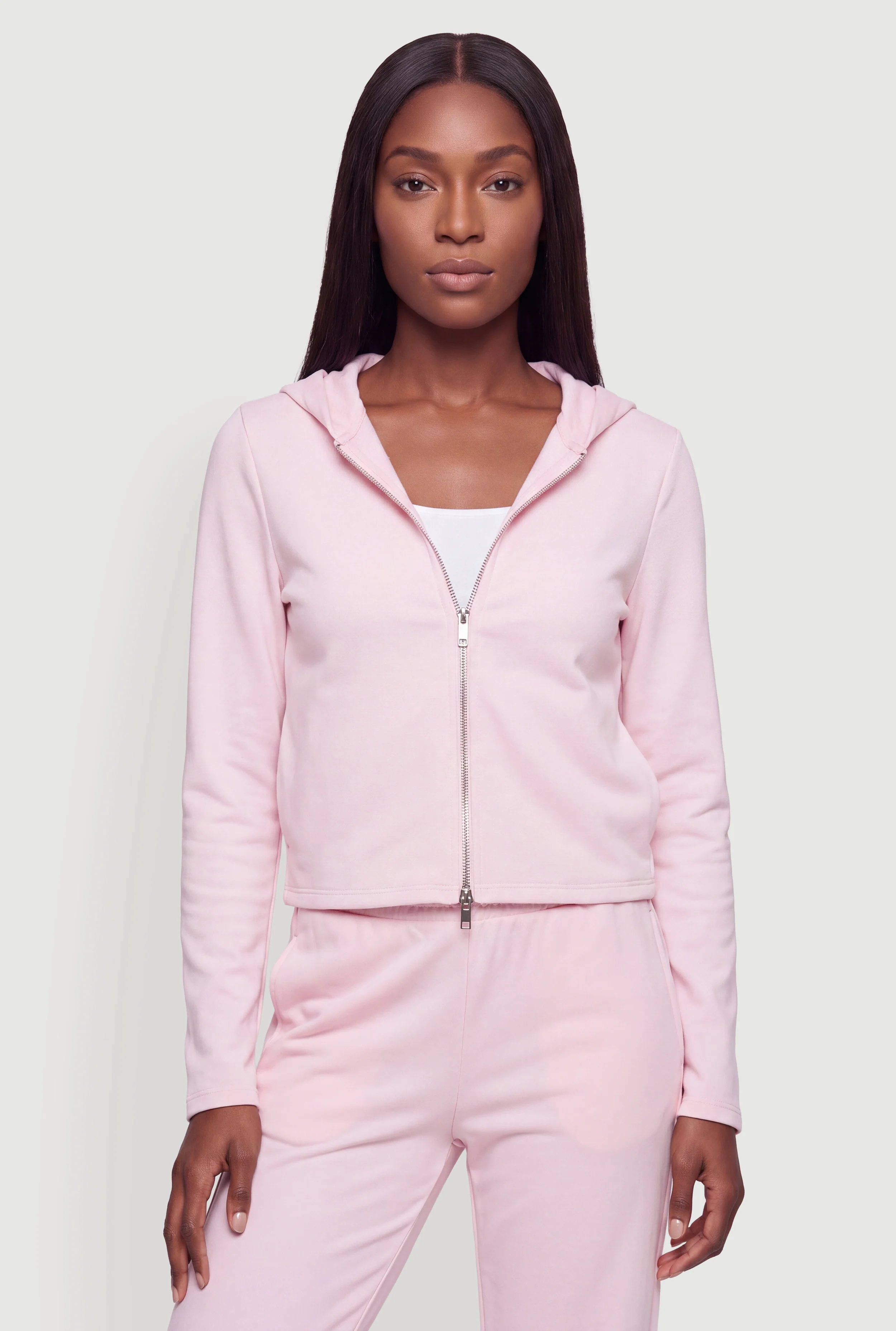Zip Up Long Sleeve Hoodie