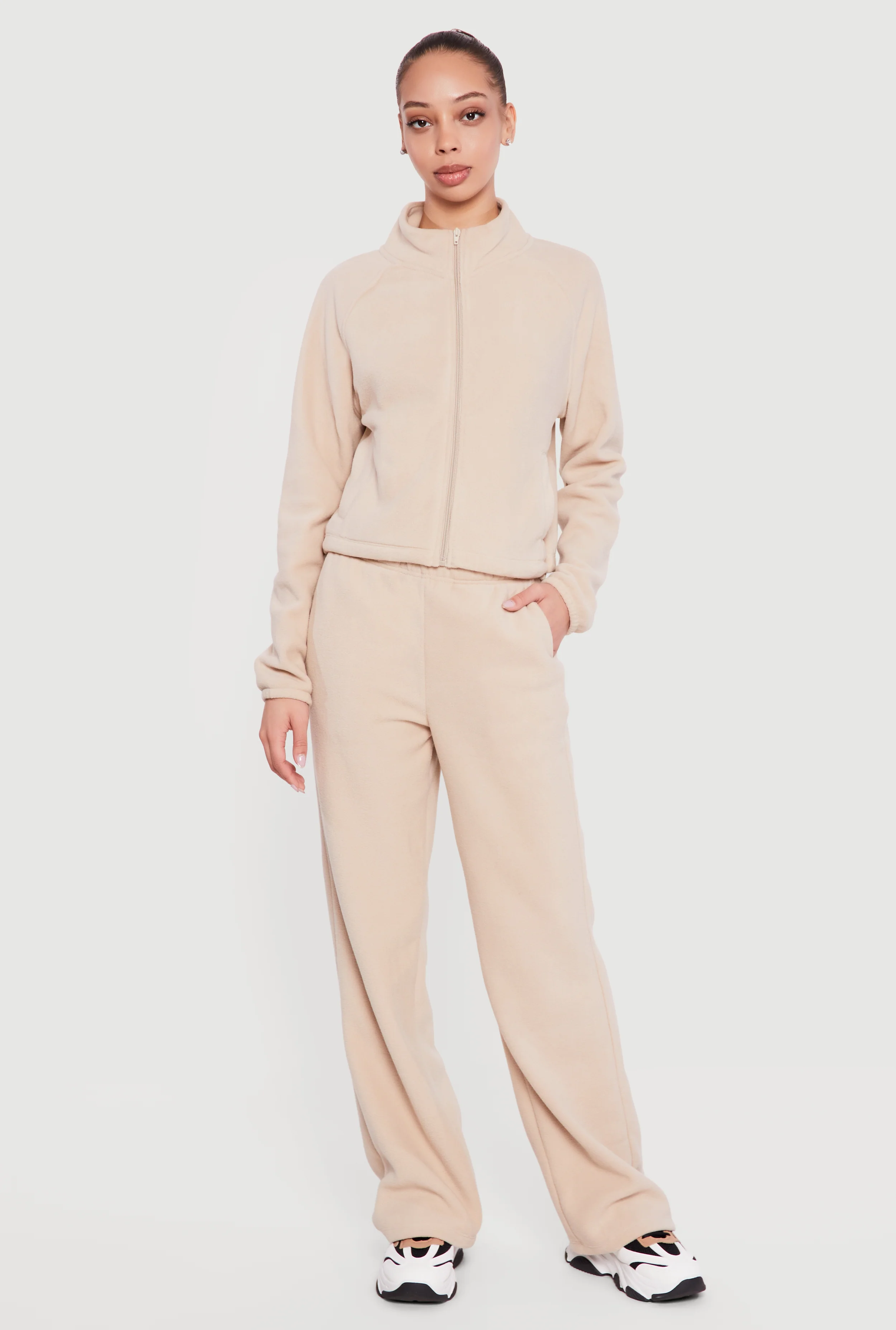 High Waisted Straight Leg Sweatpants