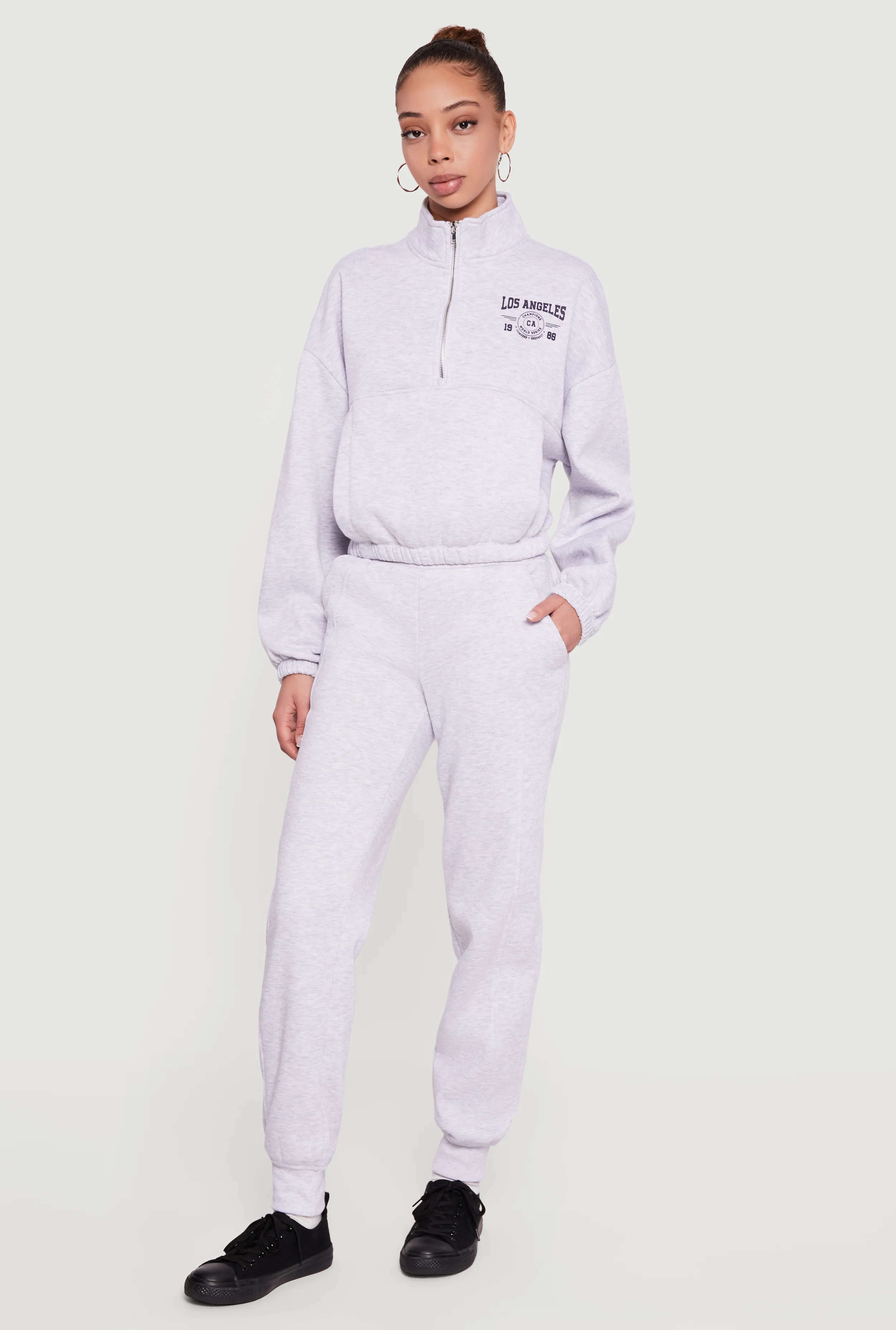 Trendy Drawstring Waist Fleece Lined Joggers