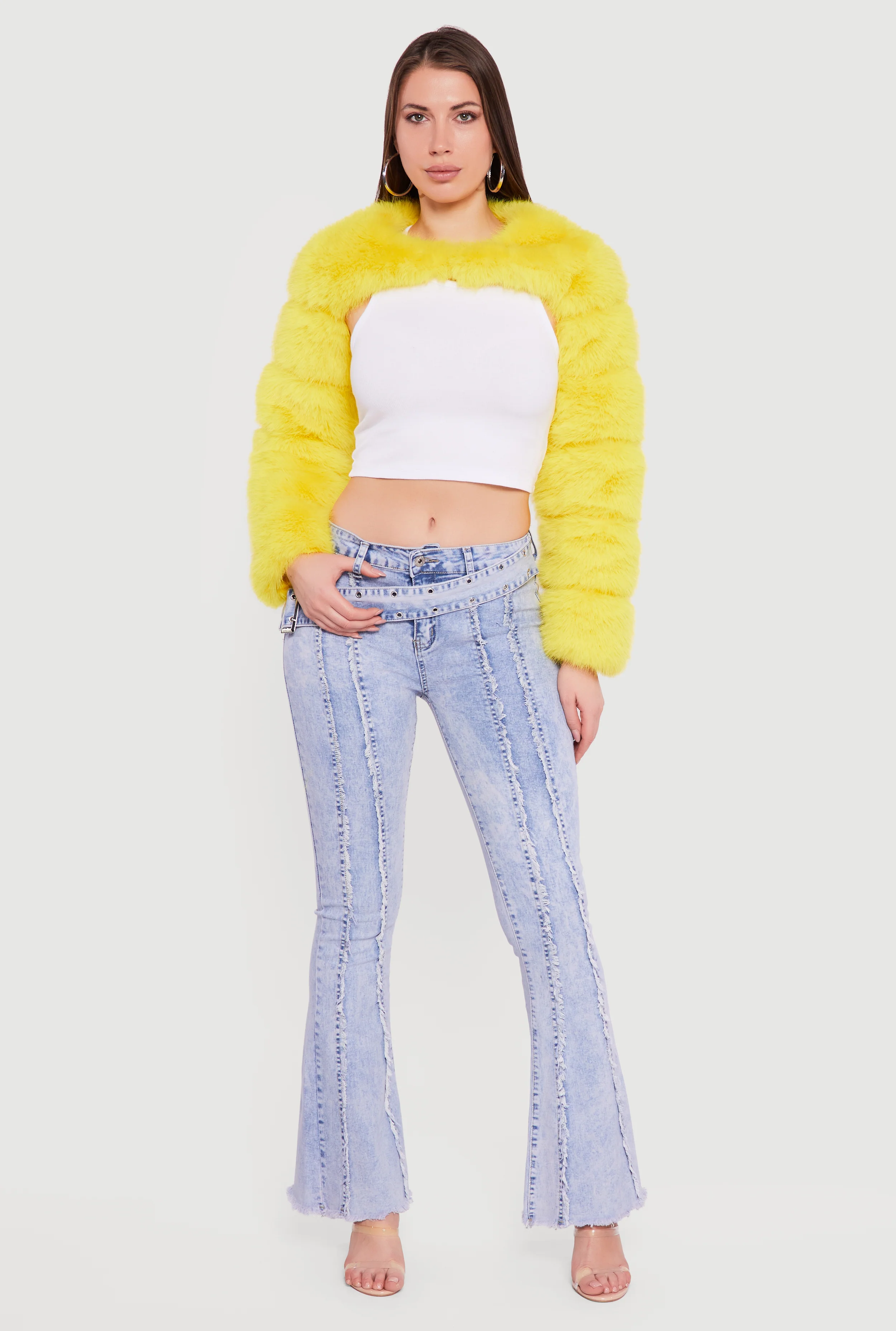 Faux Fur Bolero Jacket