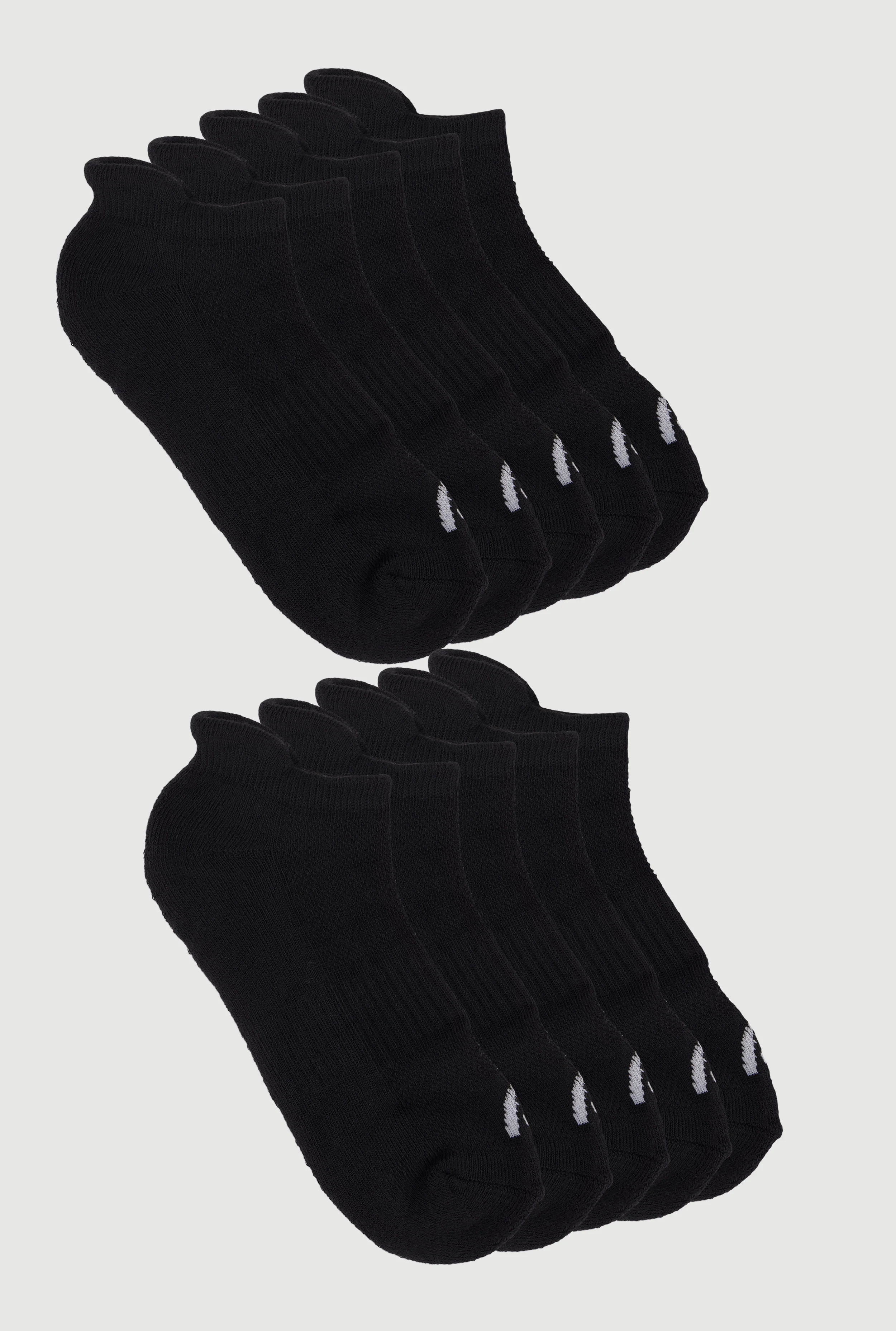 R Collection Cushioned No Show Socks 5 Pack