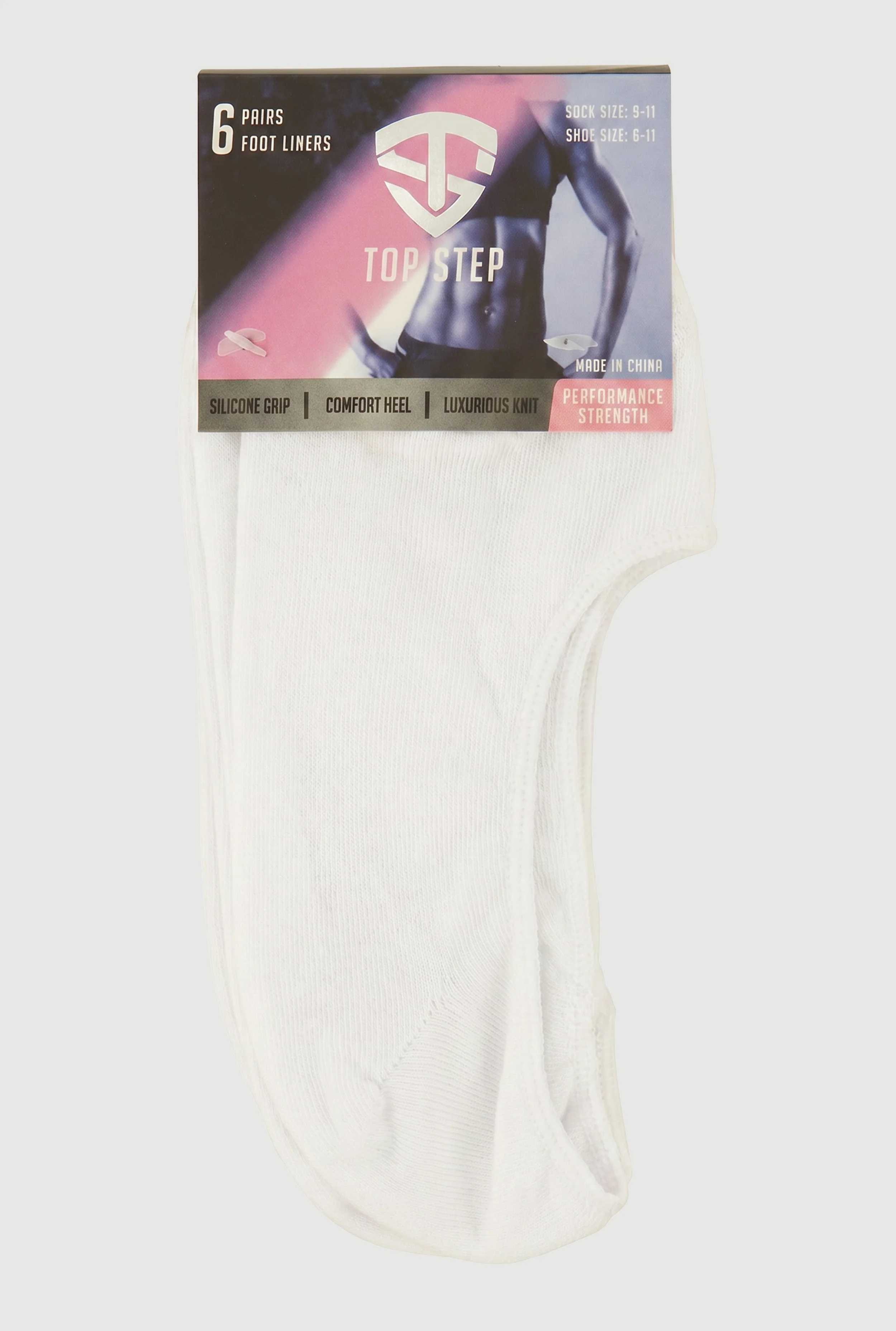 No Show Liner Socks 6 Pairs Size 9-11