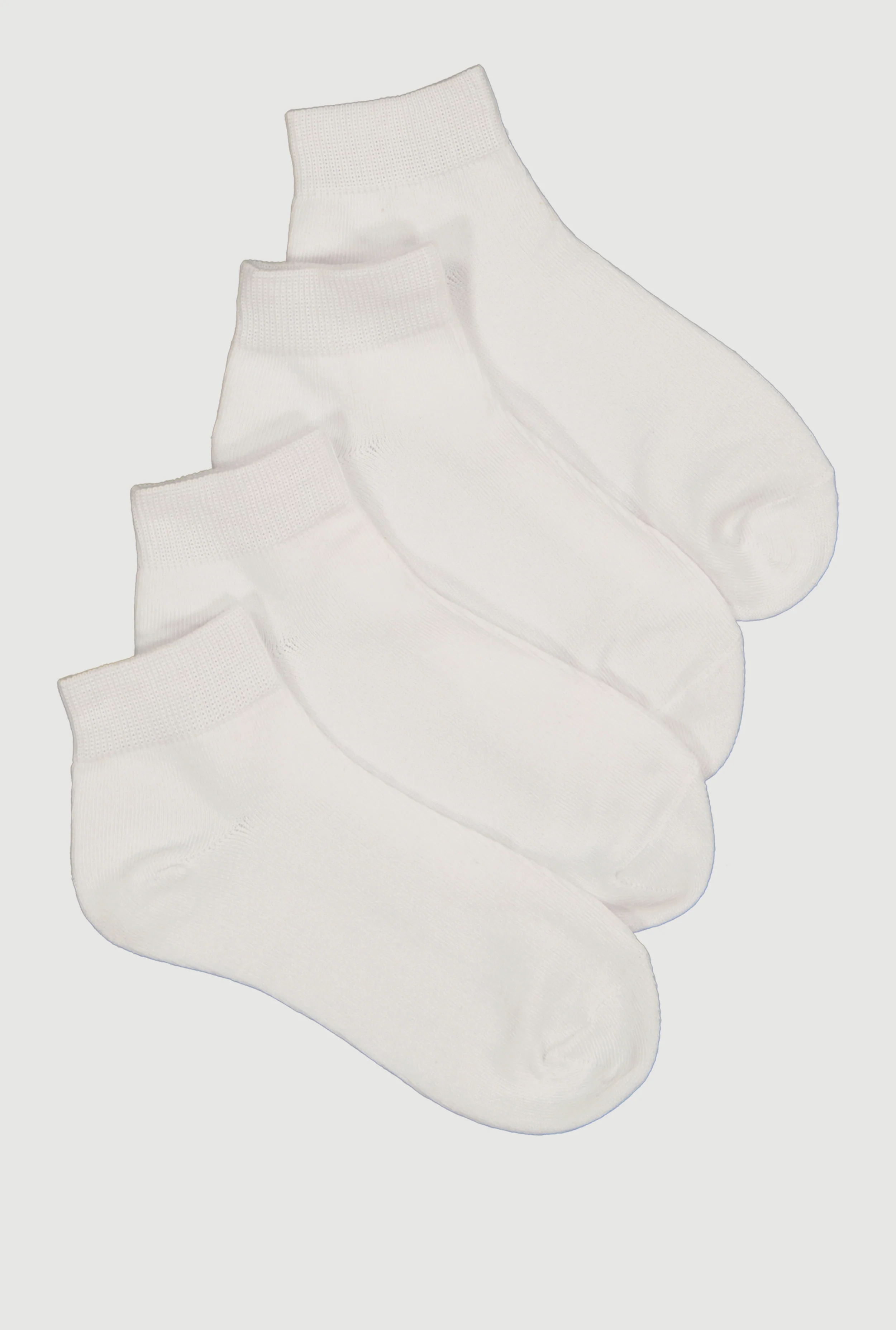 Comfort Fit Welt Top Quarter Socks 4 Pack Size 9-11